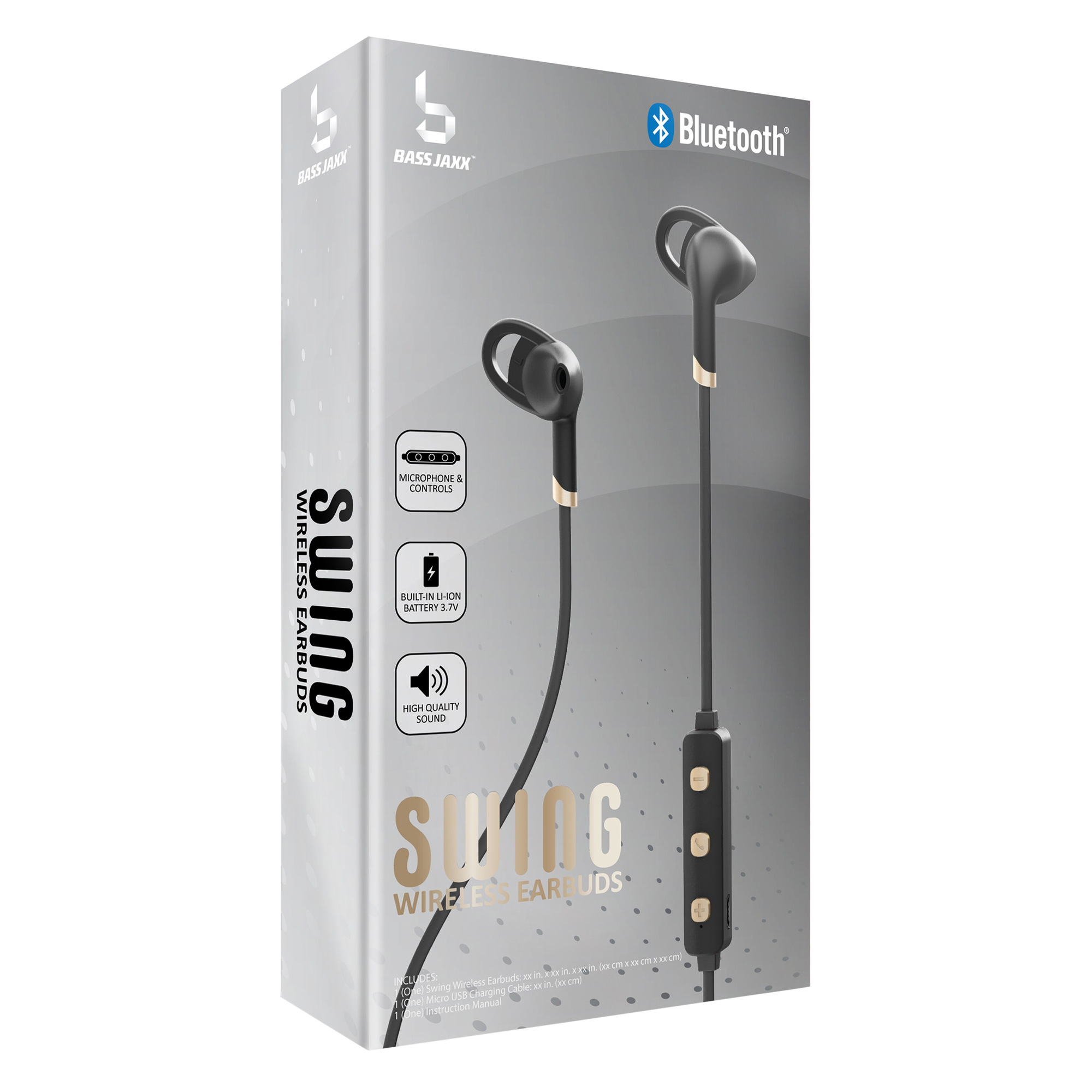 bluetooth® sport earbuds with inline mic