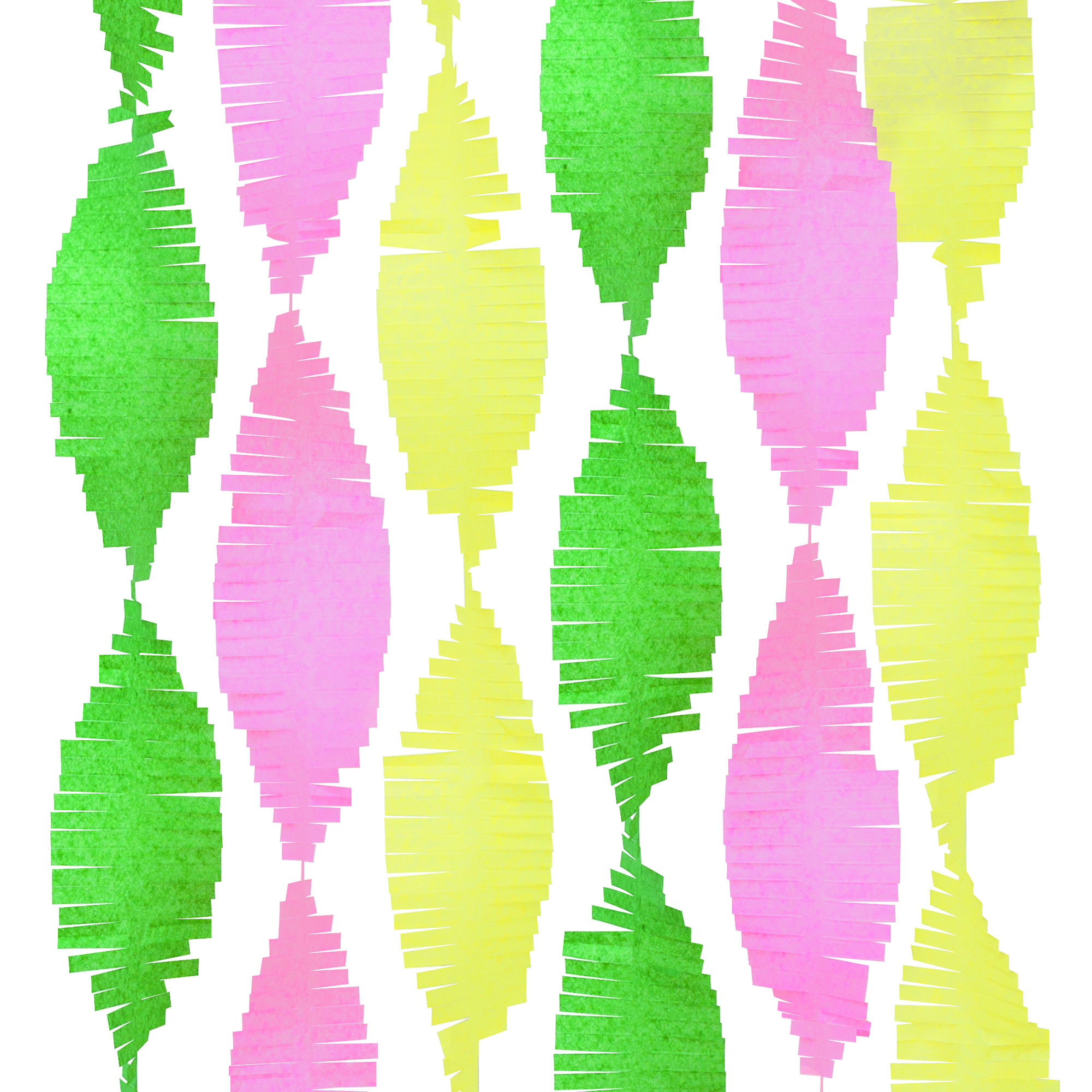 pastel fringe paper streamer