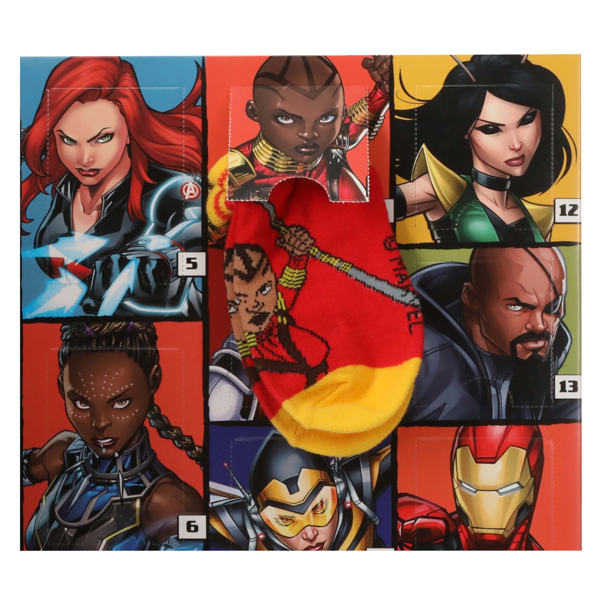 kid's Marvel 15 days of socks advent calendar