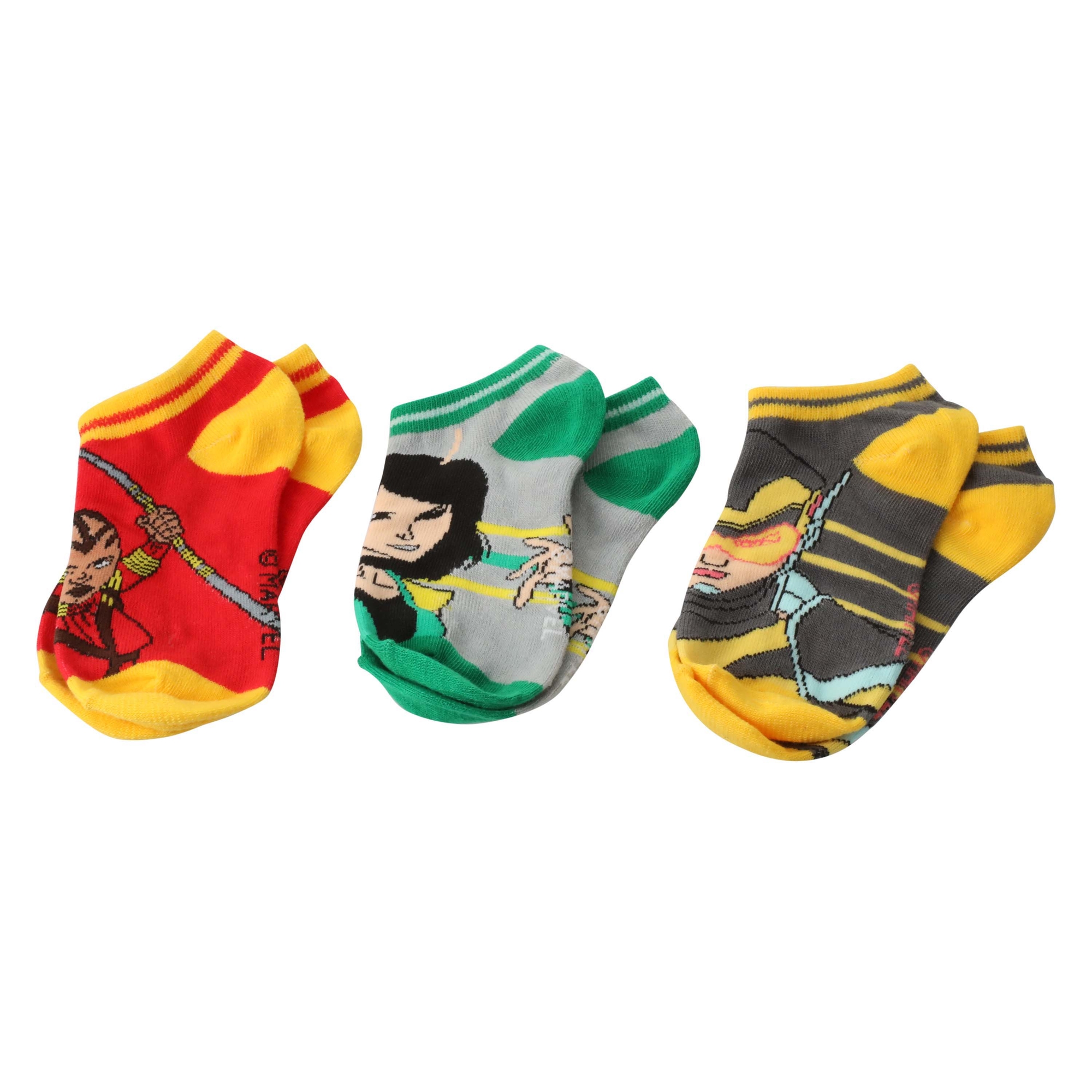 Marvel 15 Days of Socks (7 Crew and 8 Low Cut Socks)