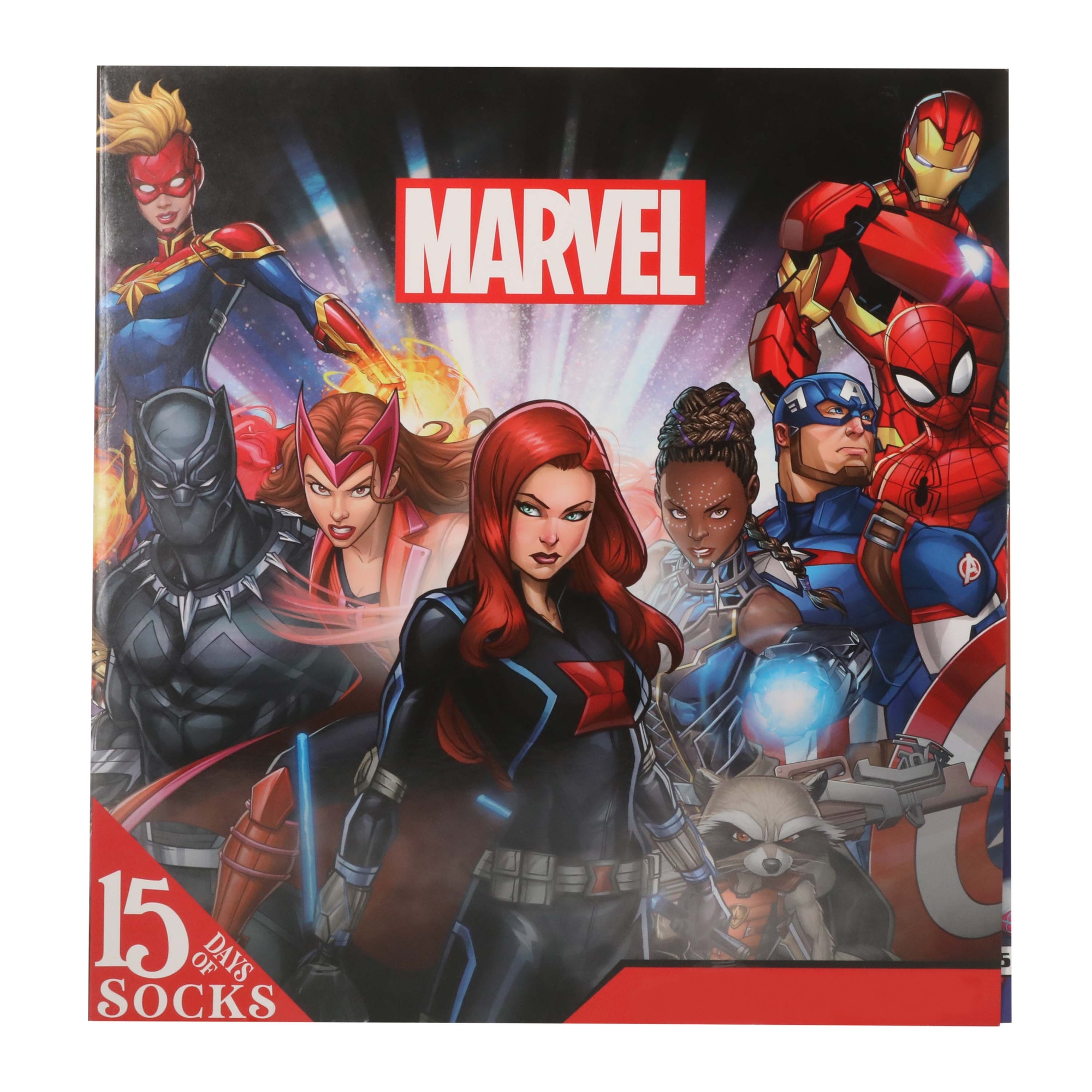 kid's Marvel 15 days of socks advent calendar