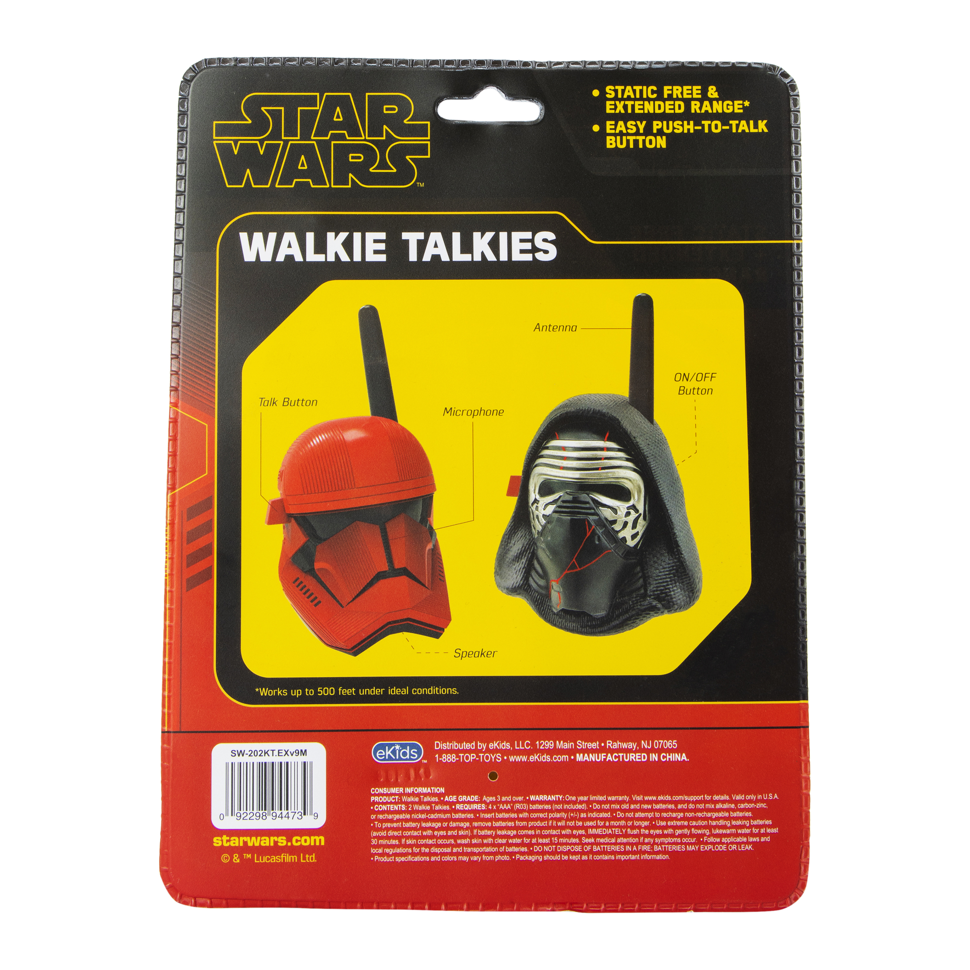 Star Wars walkie talkies 2-pack