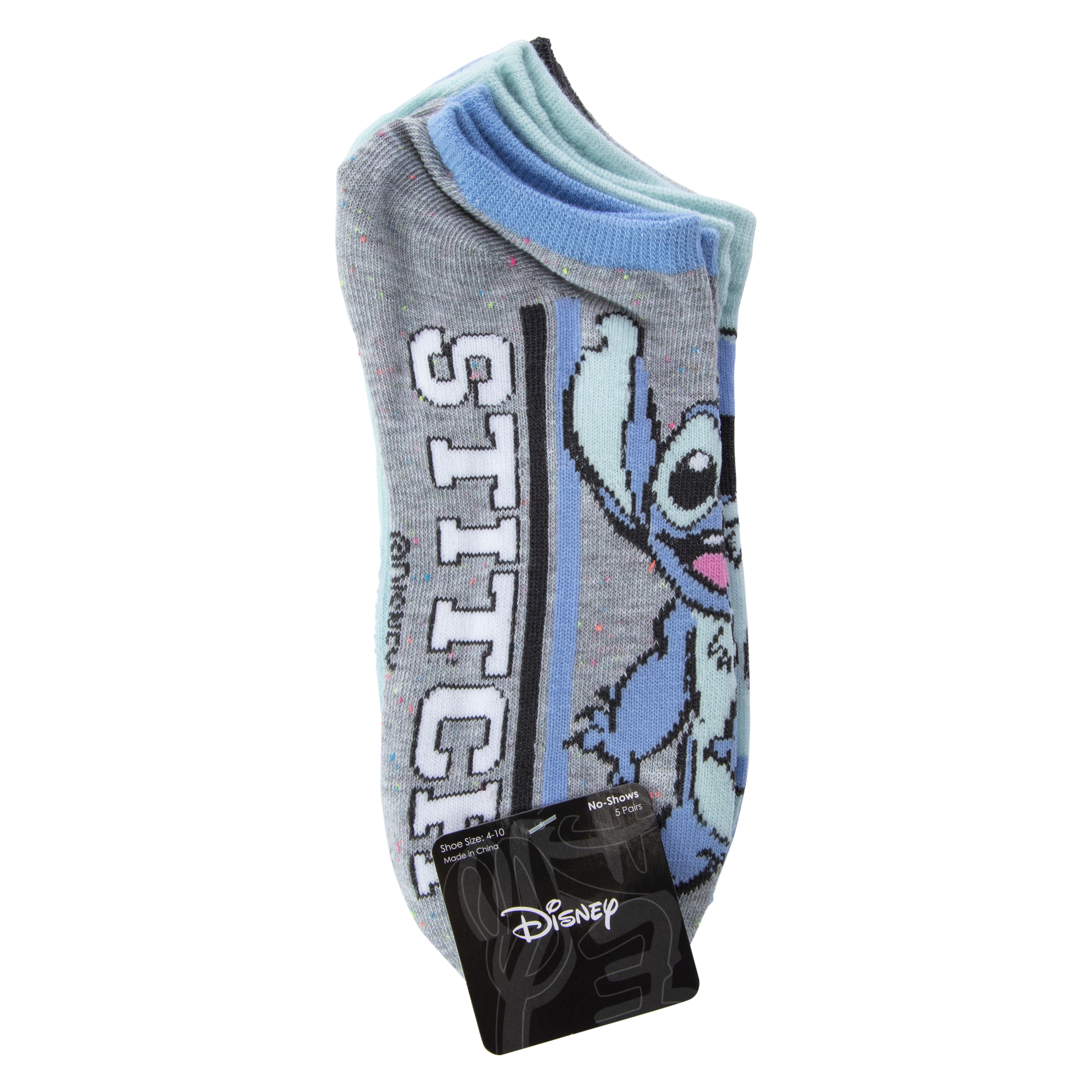 Disney Lilo & Stitch ladies no-show socks 5-pack