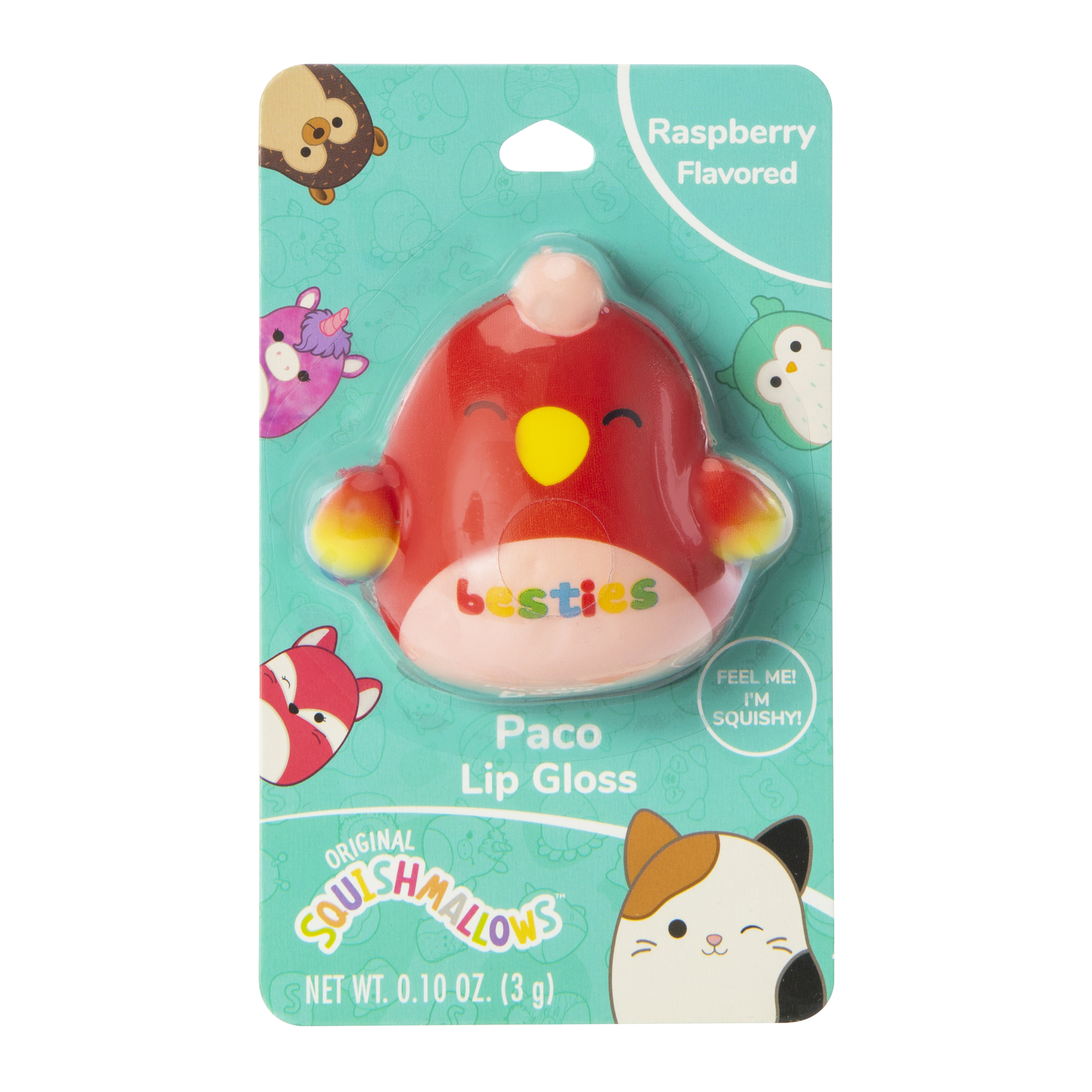 squishmallows™ paco the parrot lip gloss