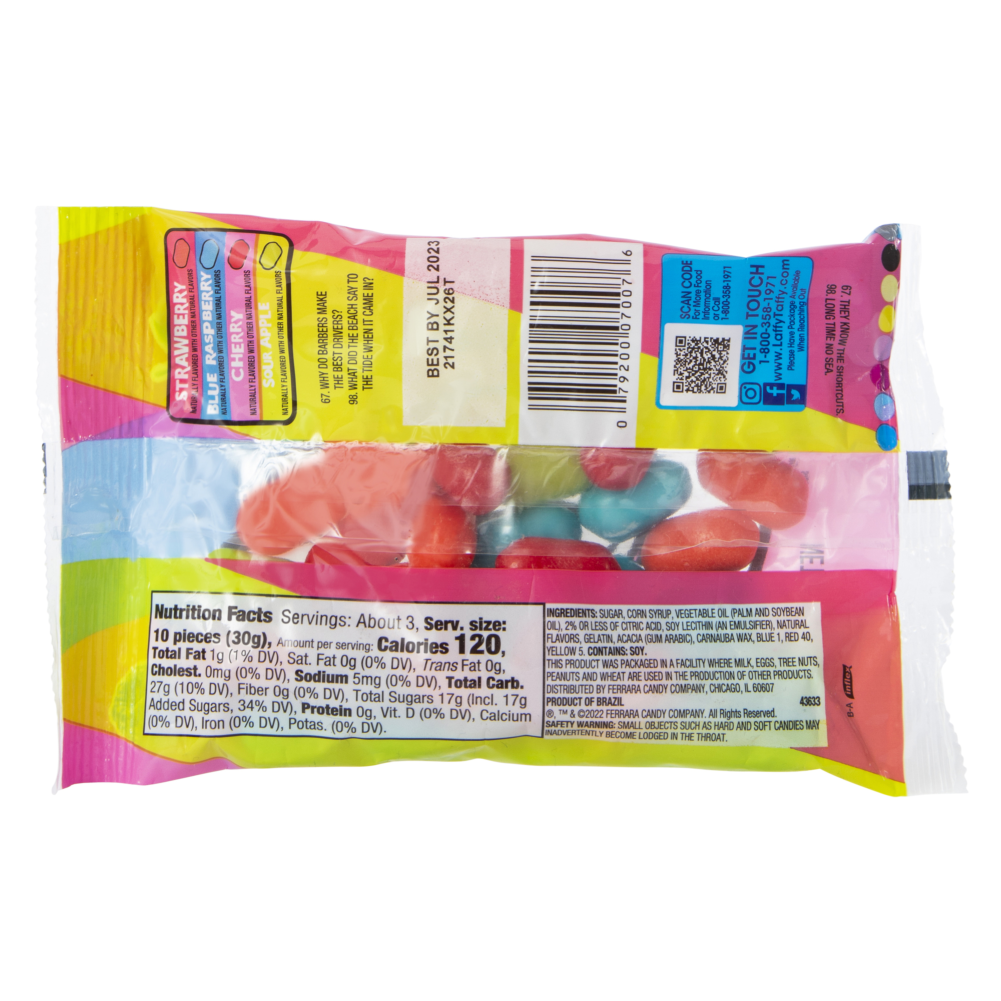 laffy taffy® laff bites® candy 3-ounce bag