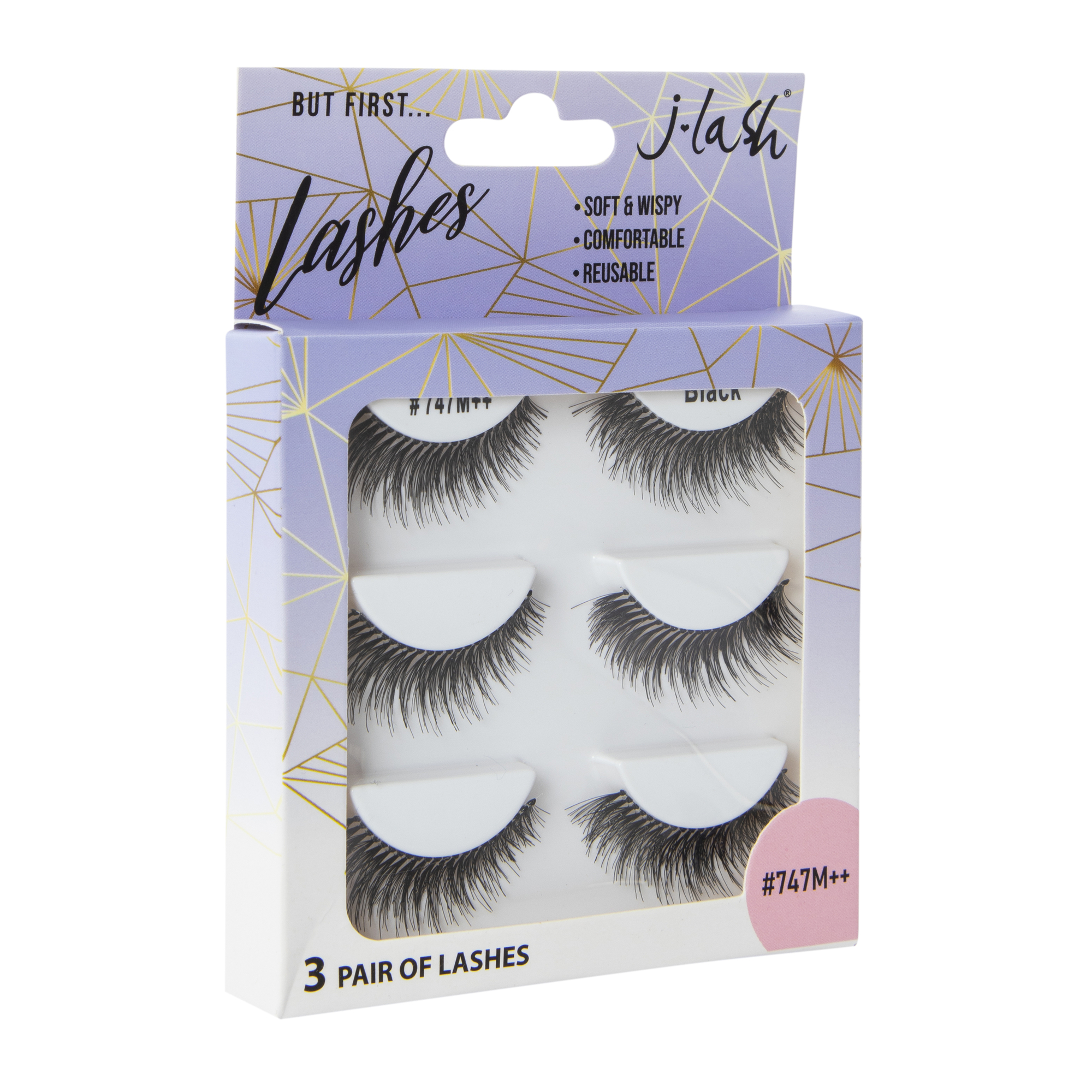 j-lash® false eyelashes 3-pair set