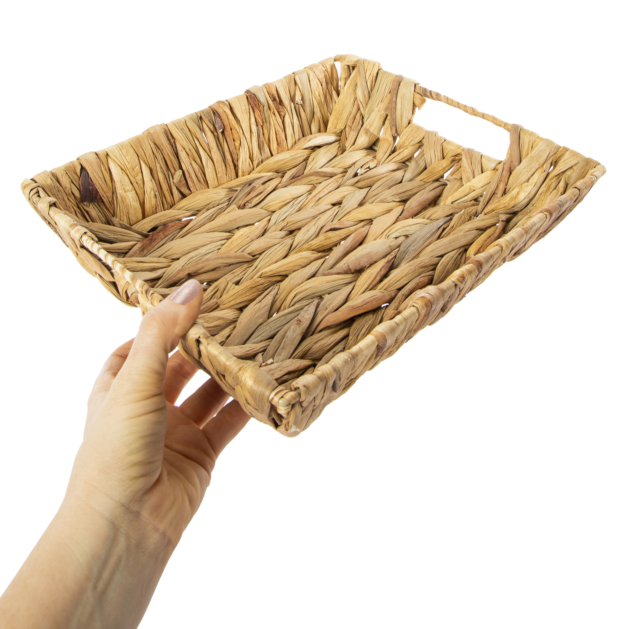 water hyacinth tray 9.8in x 11.8in