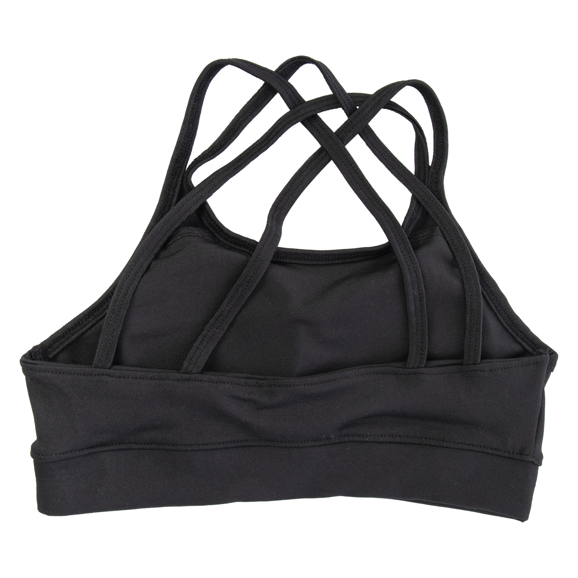 series-8 fitness™ orange crisscross double strap sports bra