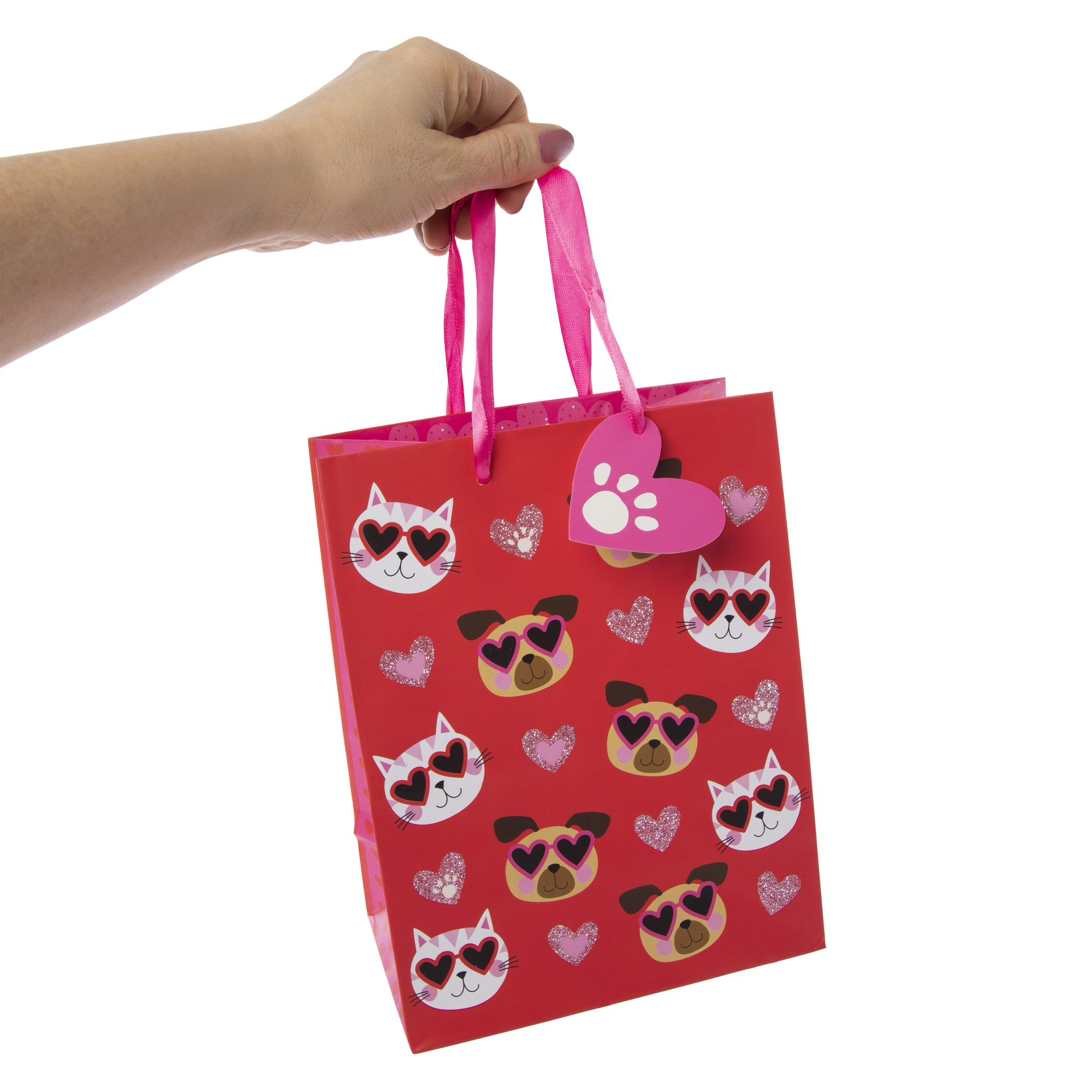 medium valentine’s day gift bag 9in x 7in