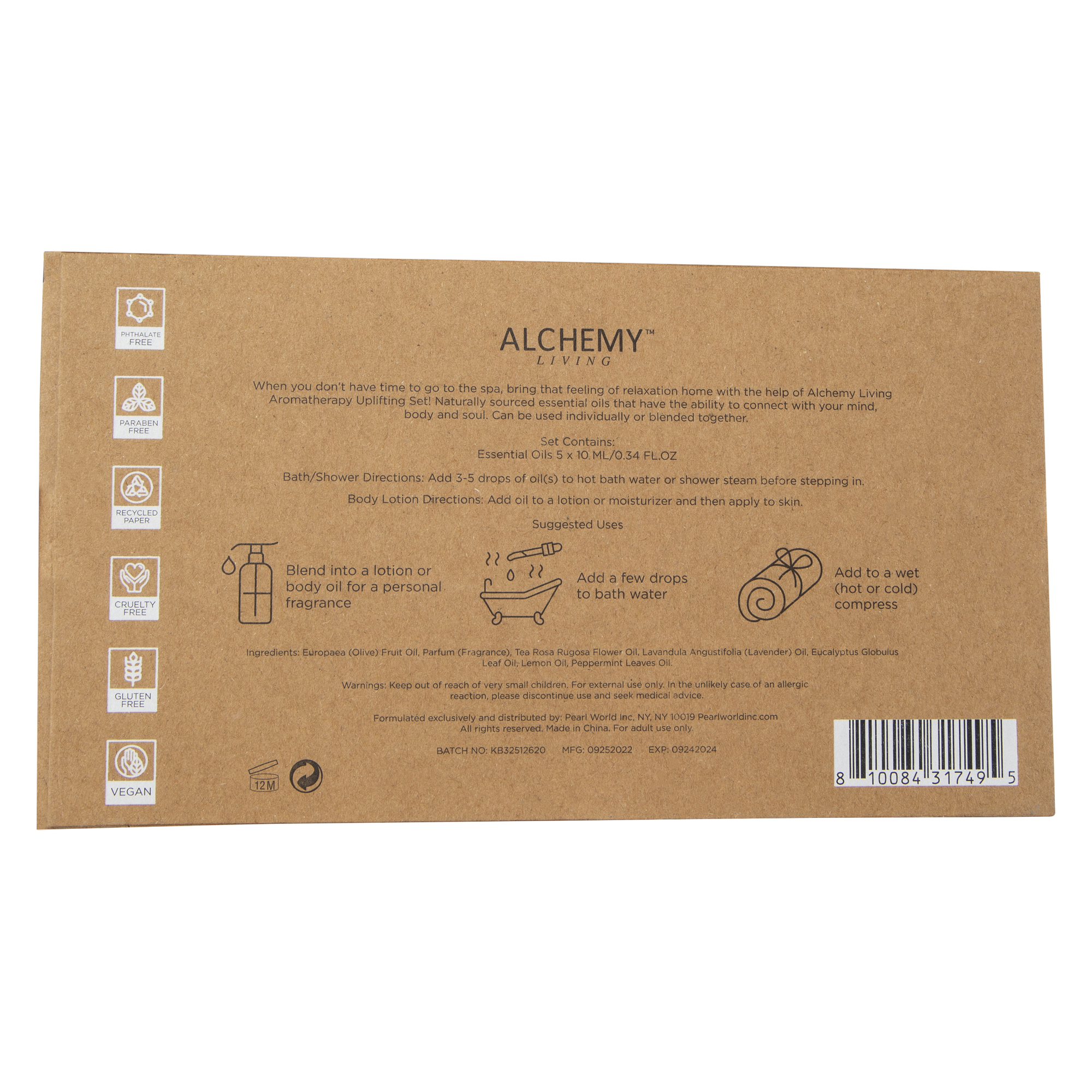 alchemy living™ 5-piece essential oils set