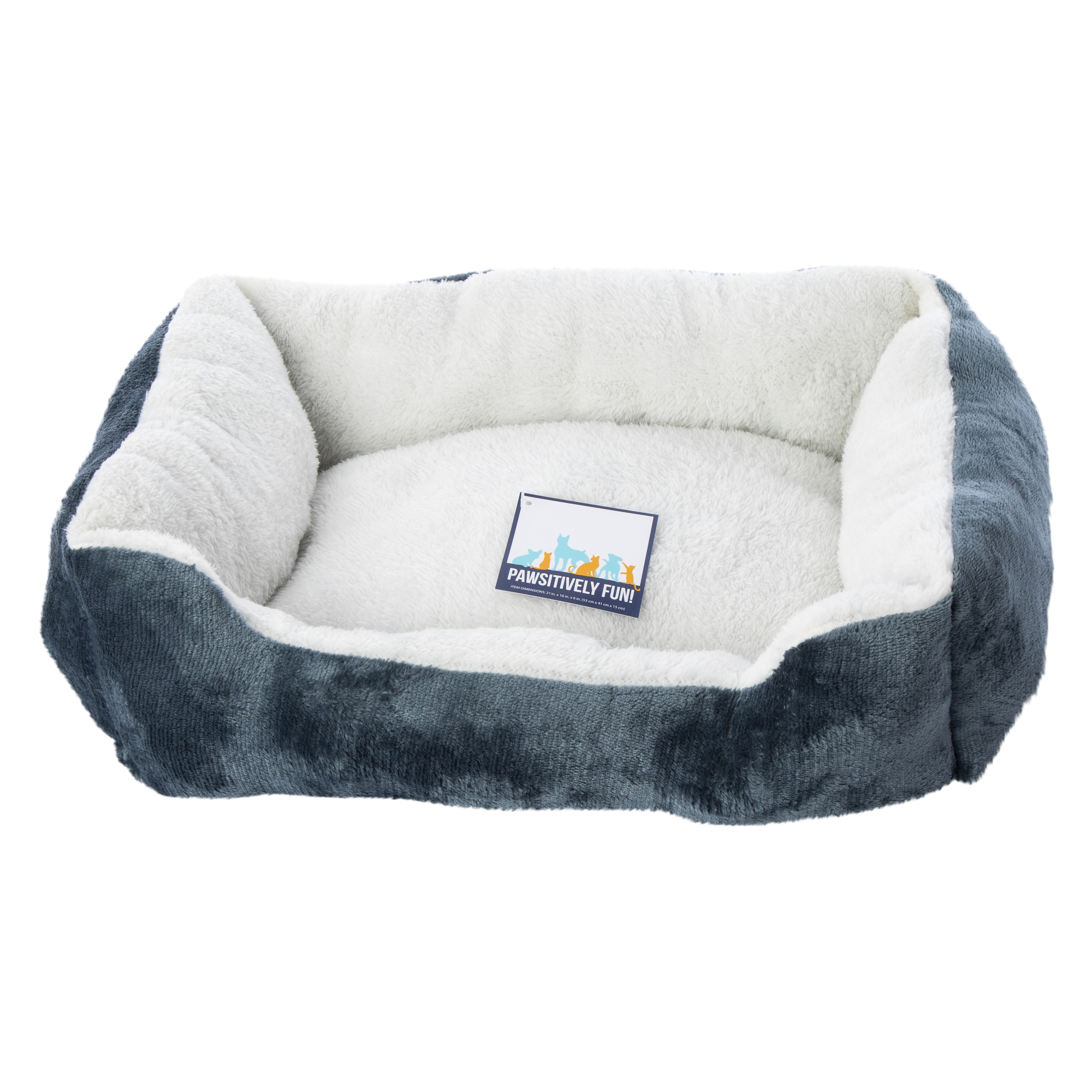 plush cuddler pet bed 14in x 20in