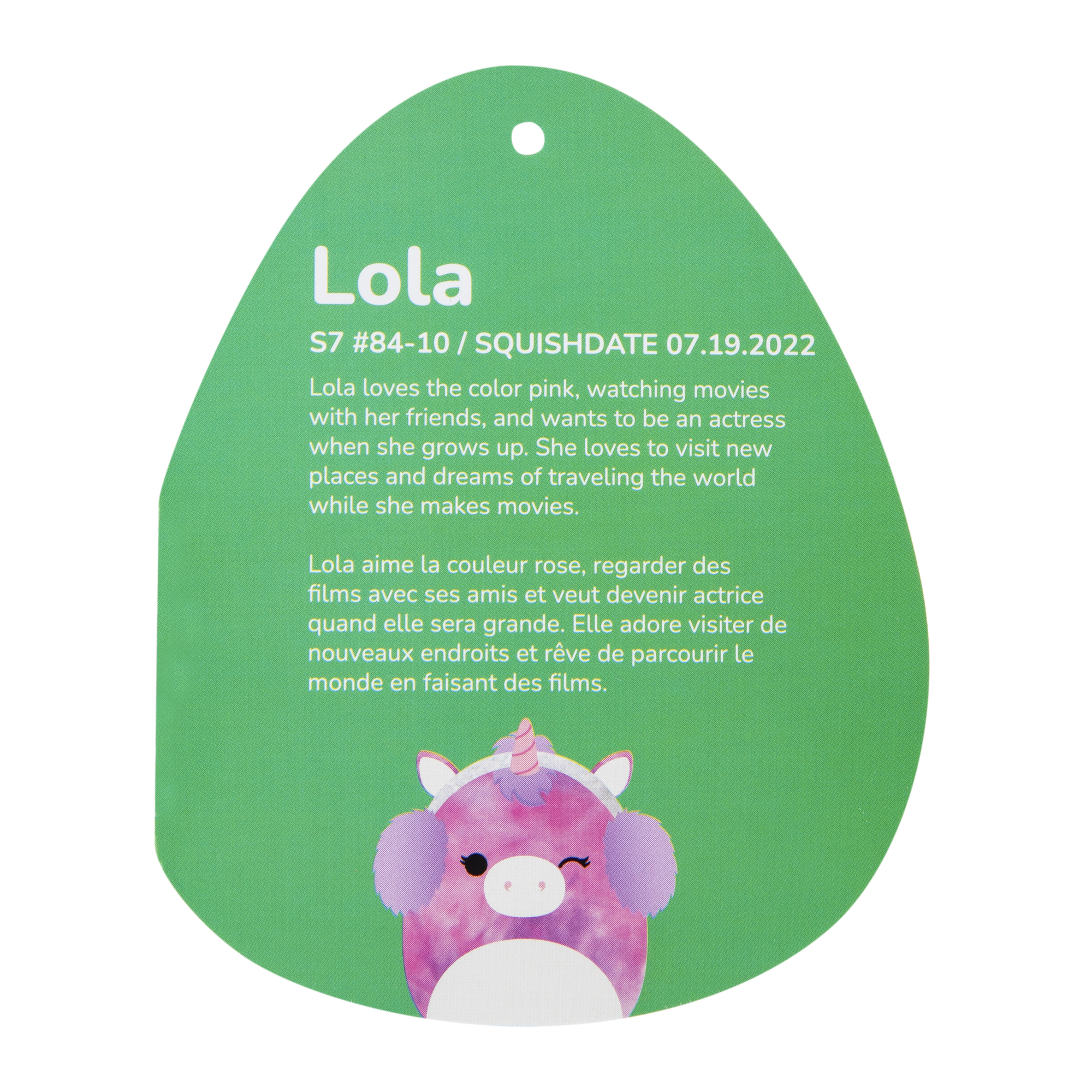 squishmallows™ lola the unicorn 7.5in