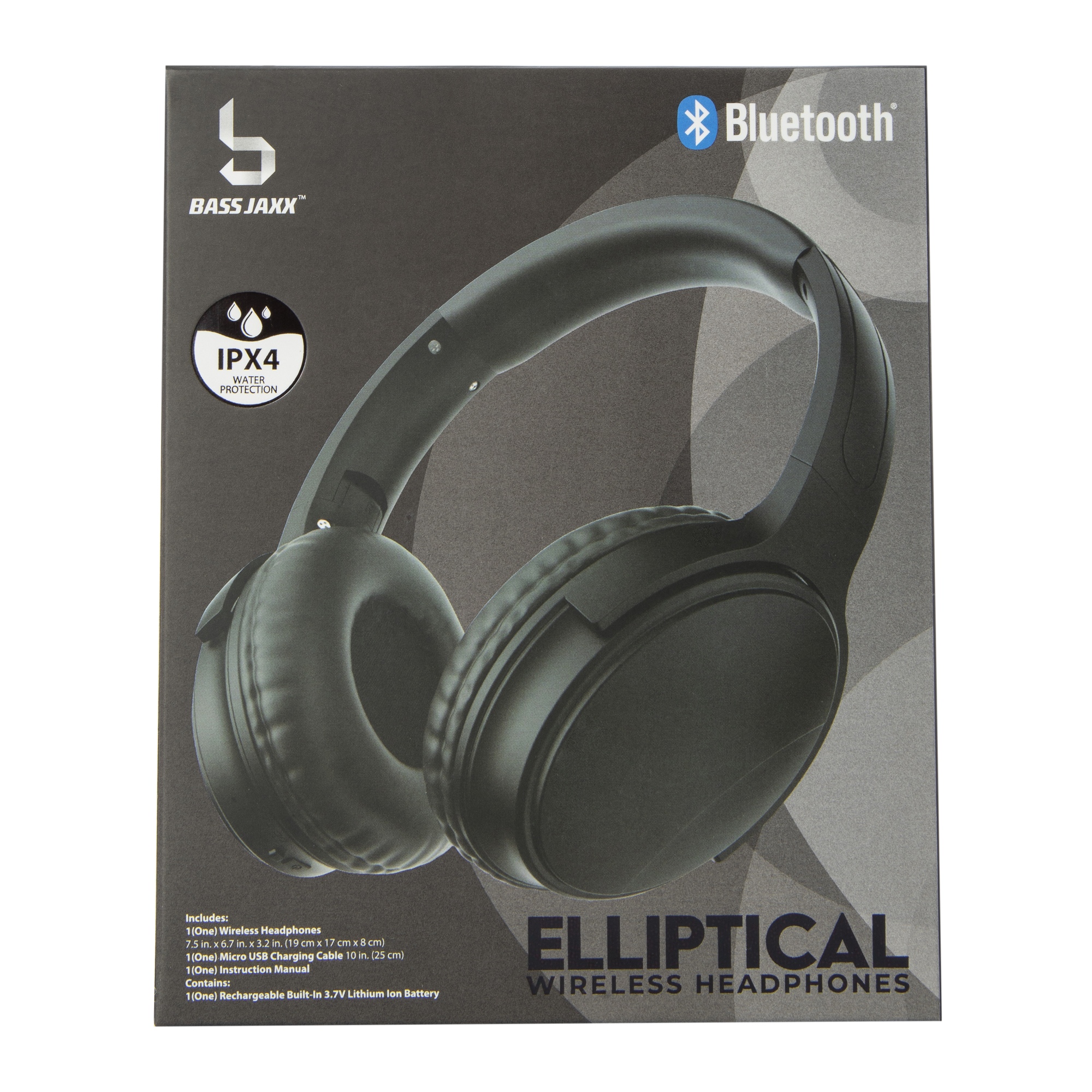 elliptical water resistant bluetooth®  headphones with mic