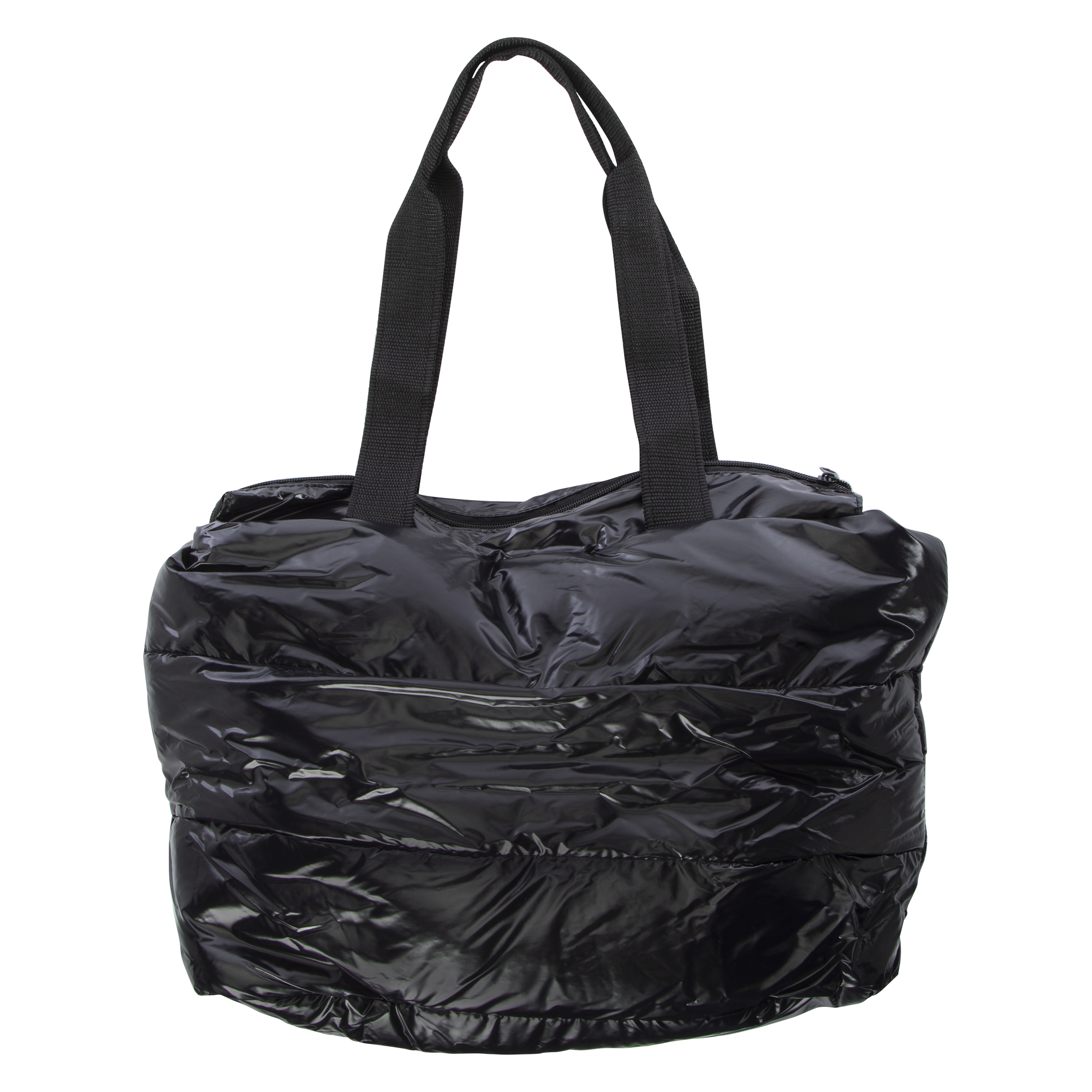 shiny puffer tote bag Five Below