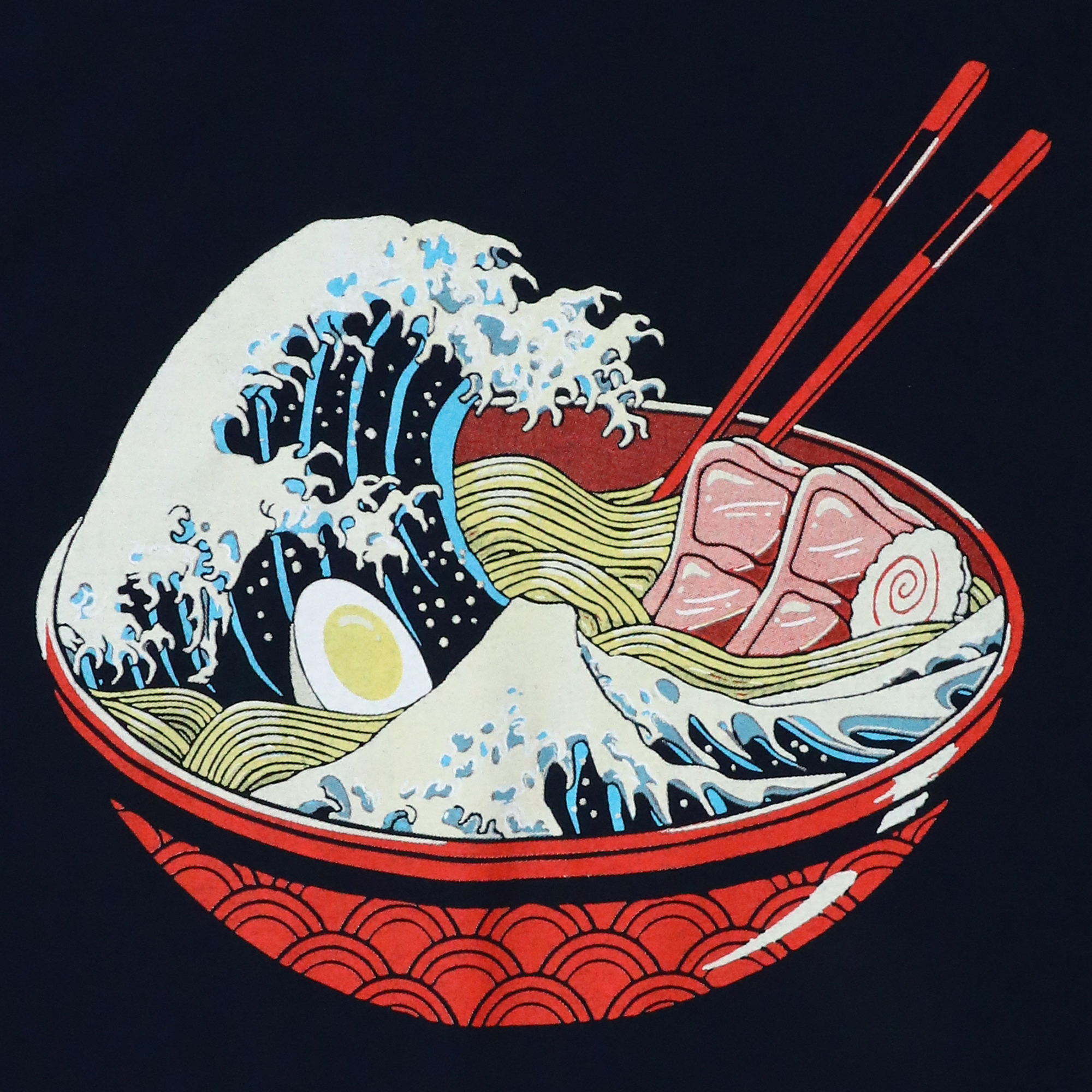 great wave ramen bowl graphic tee