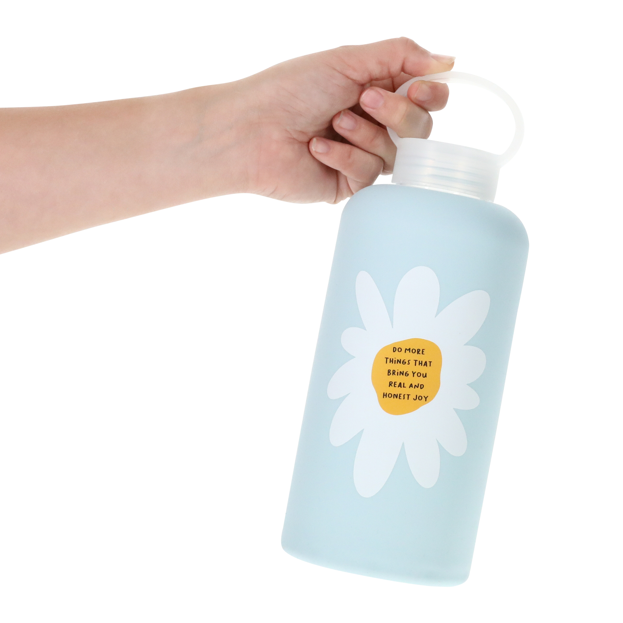 Inspirational Silicone Sleeve Water Bottle 34oz