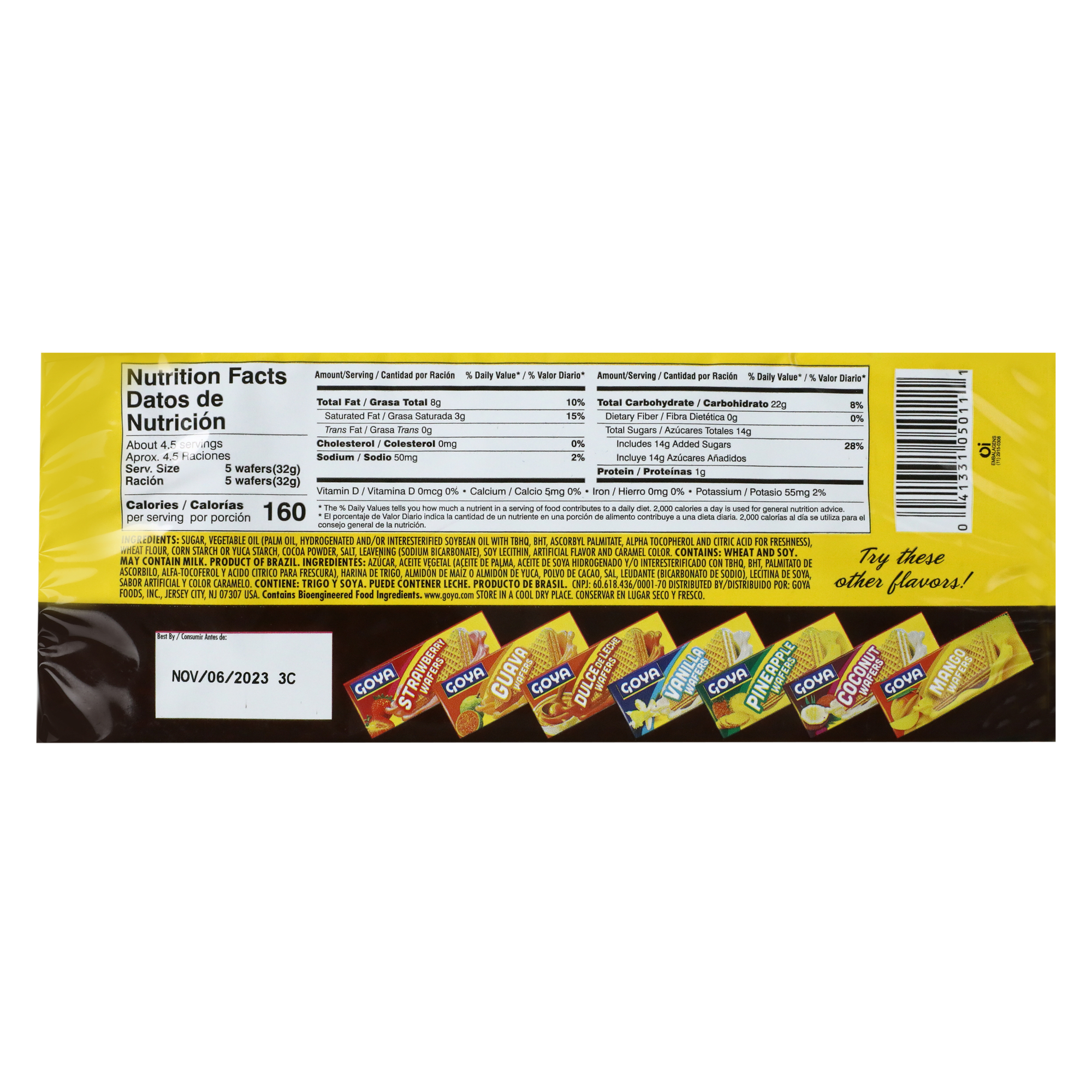 goya® chocolate wafers 4.94oz