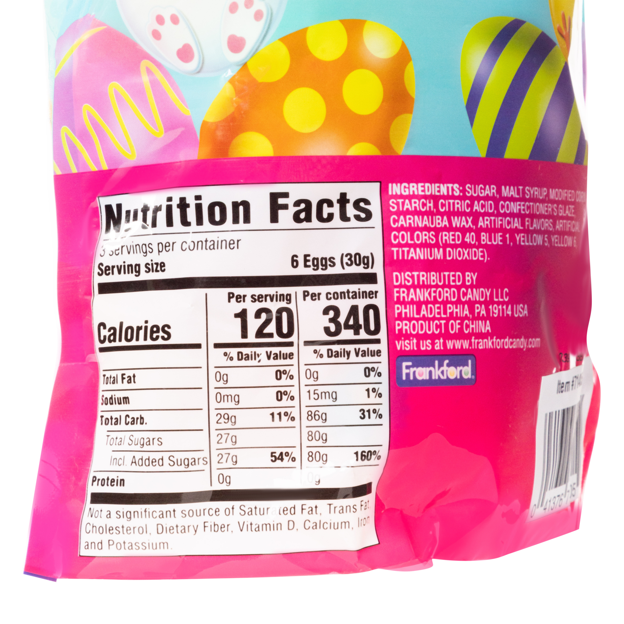 16-count bunnies & chicks easter eggs with candy