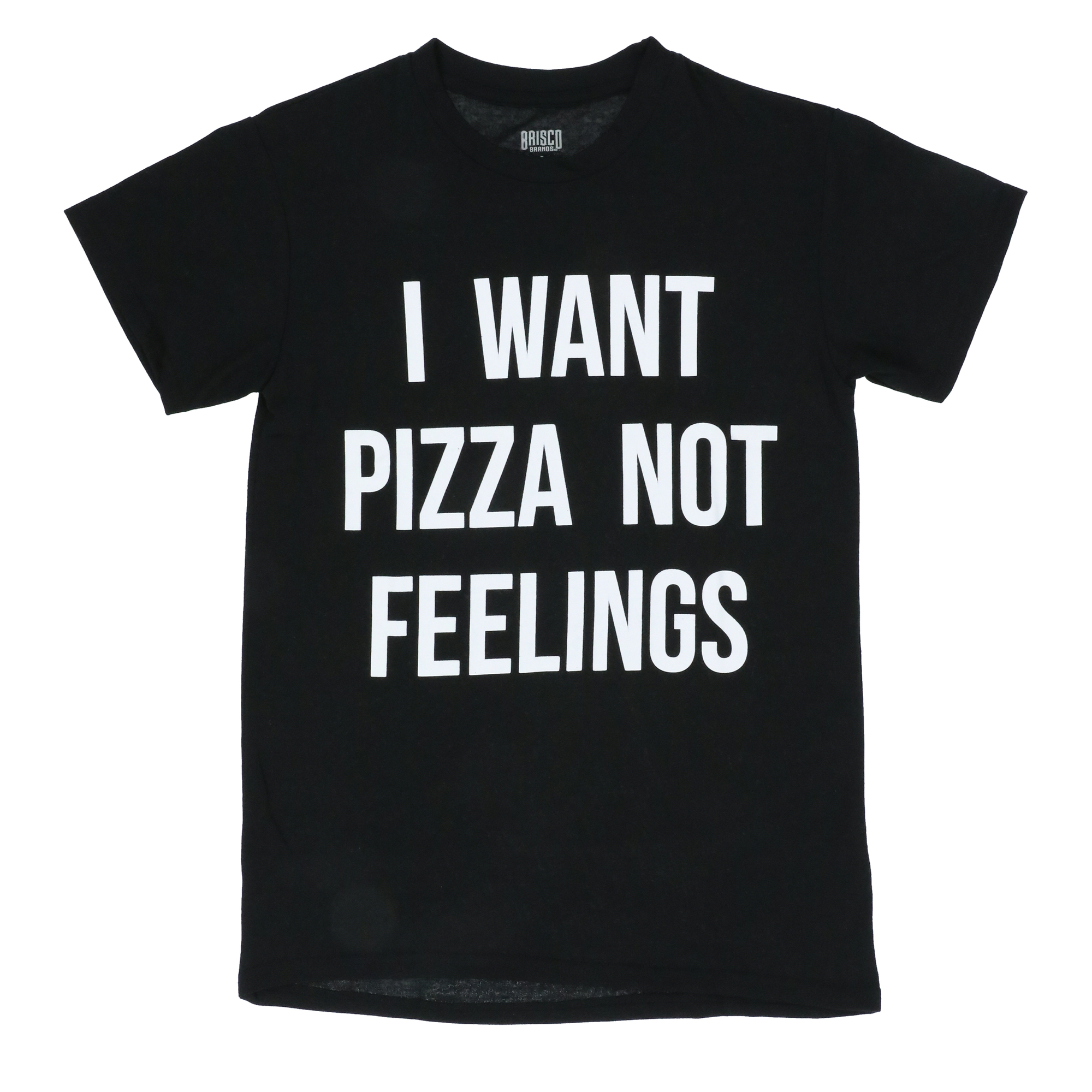 'I want pizza not feelings' graphic tee