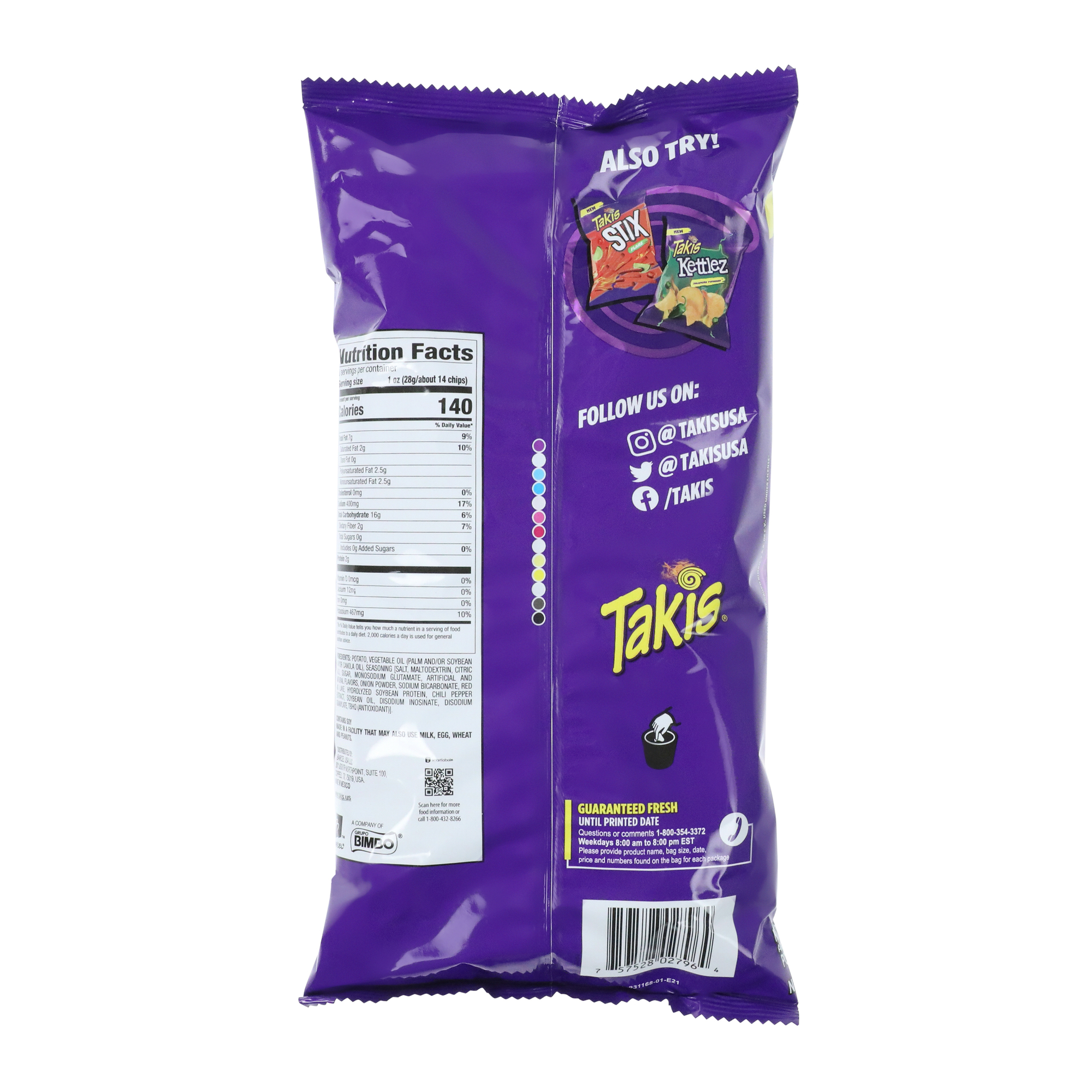 Takis Kettlez Fuego potato chips 8oz