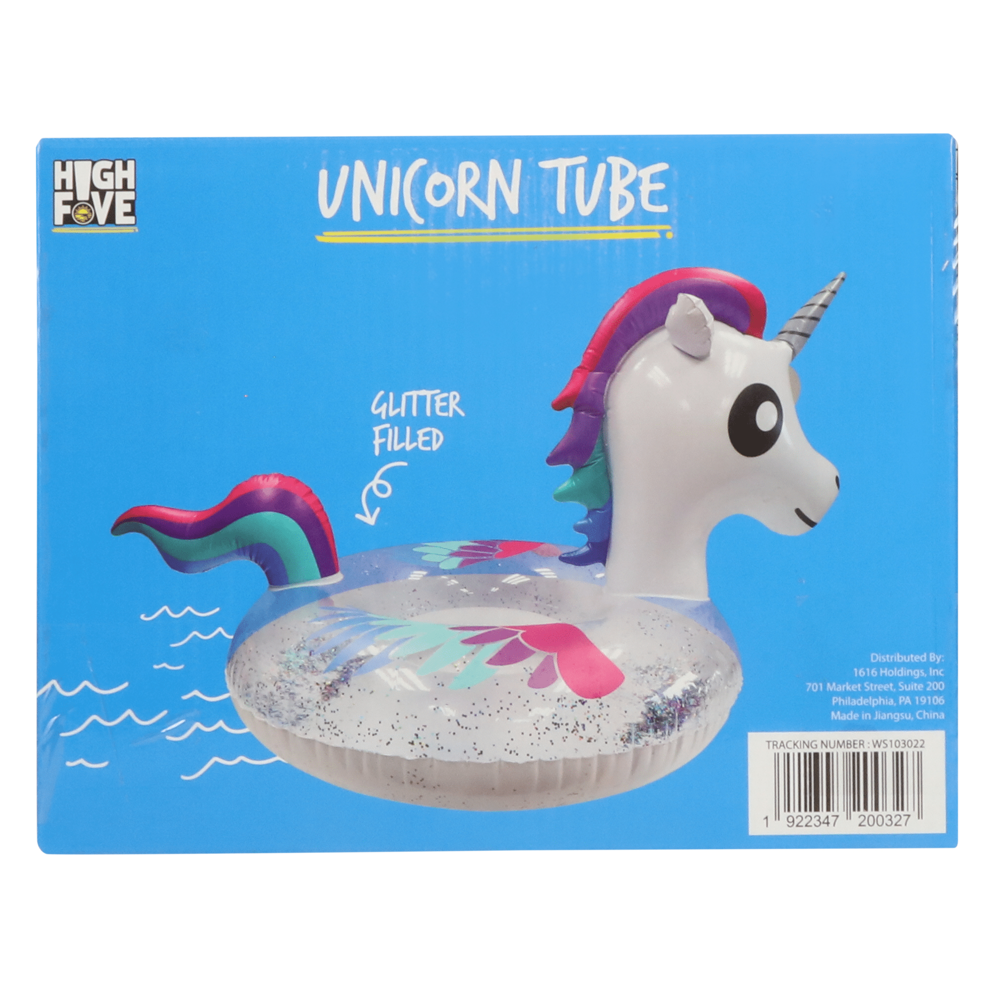unicorn glitter inner tube pool float 34.5in | Five Below