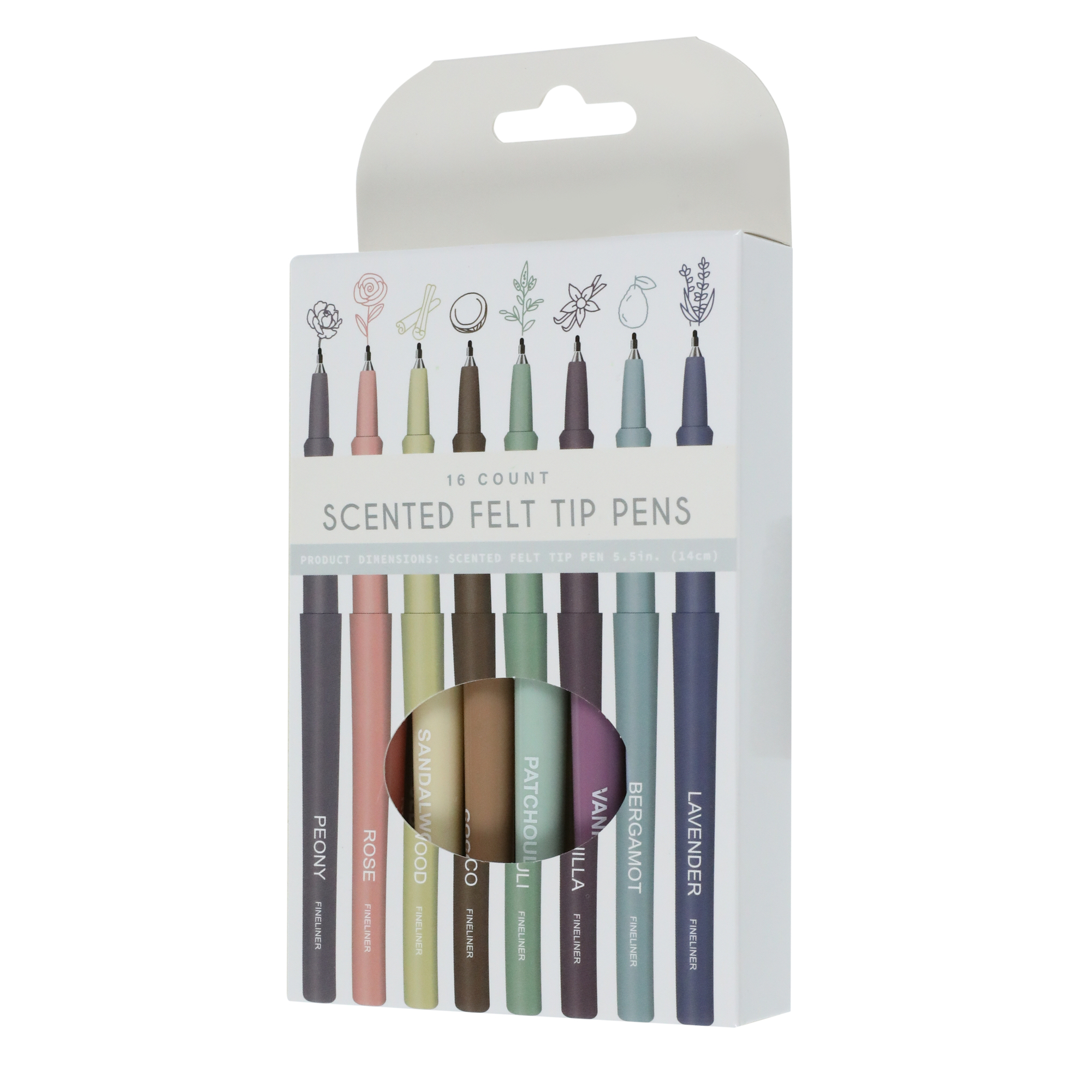 16-count scented felt tip pens