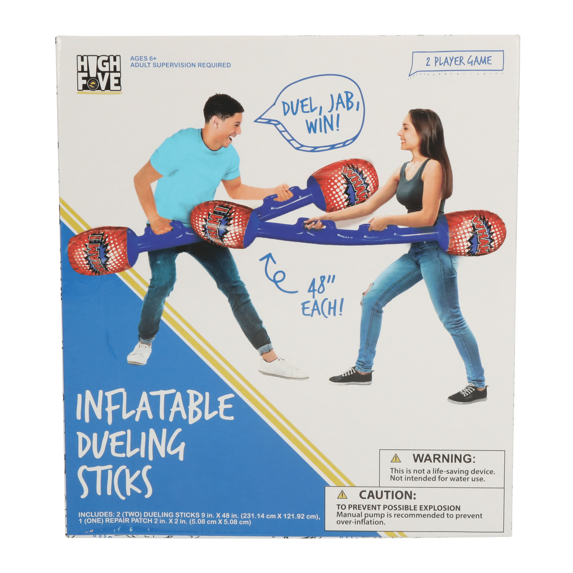 high five® jumbo inflatable dueling sticks 2-count