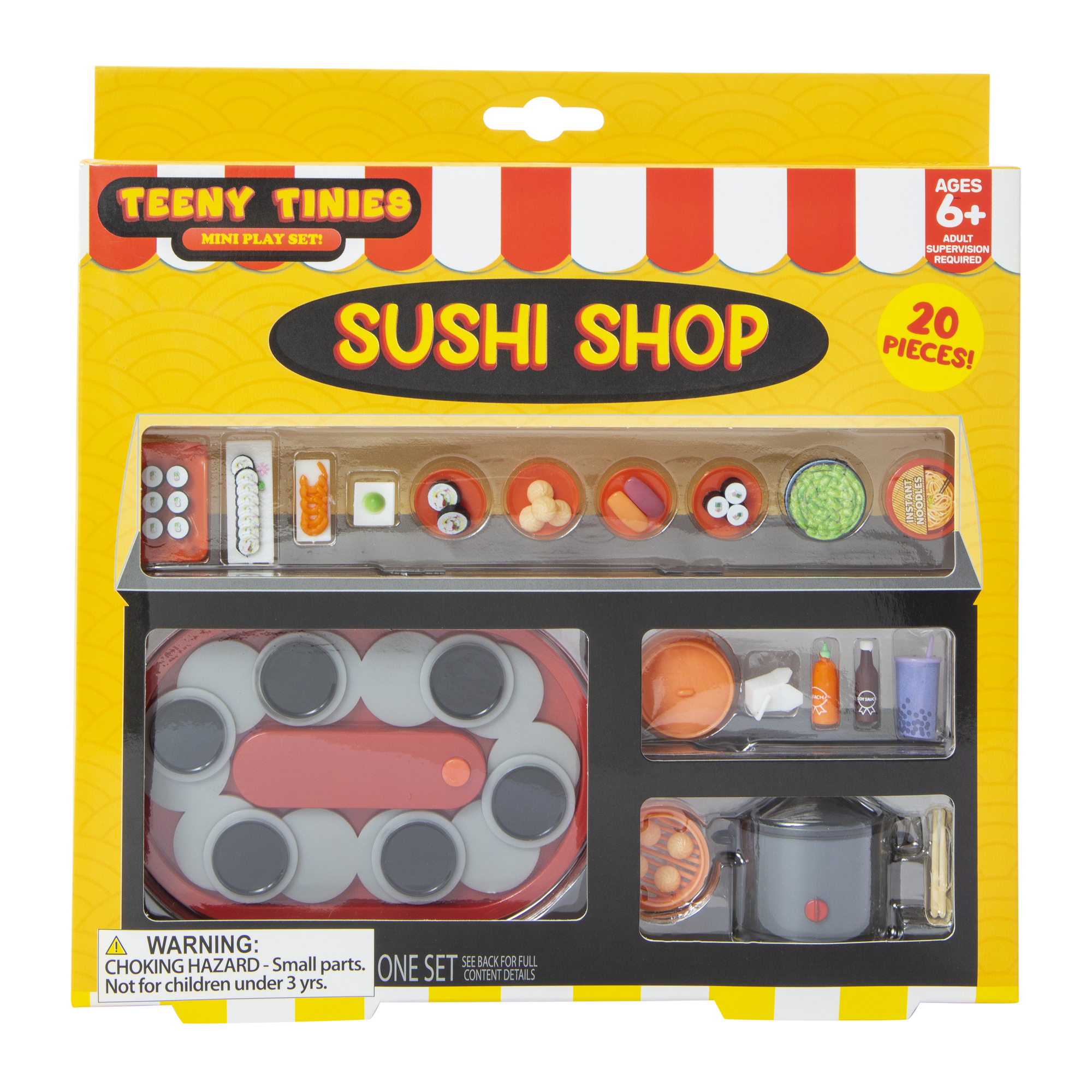 く日はお得♪ teeny tinies sushi shop mini food play set 20-piece | Five Below 洋楽