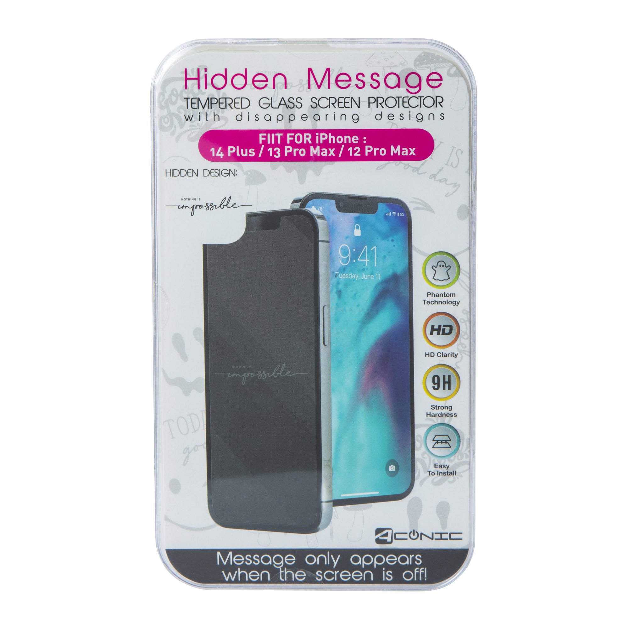 iPhone 11 Pro Max / Xs Max invisible full body tempered glass screen  protector, Five Below