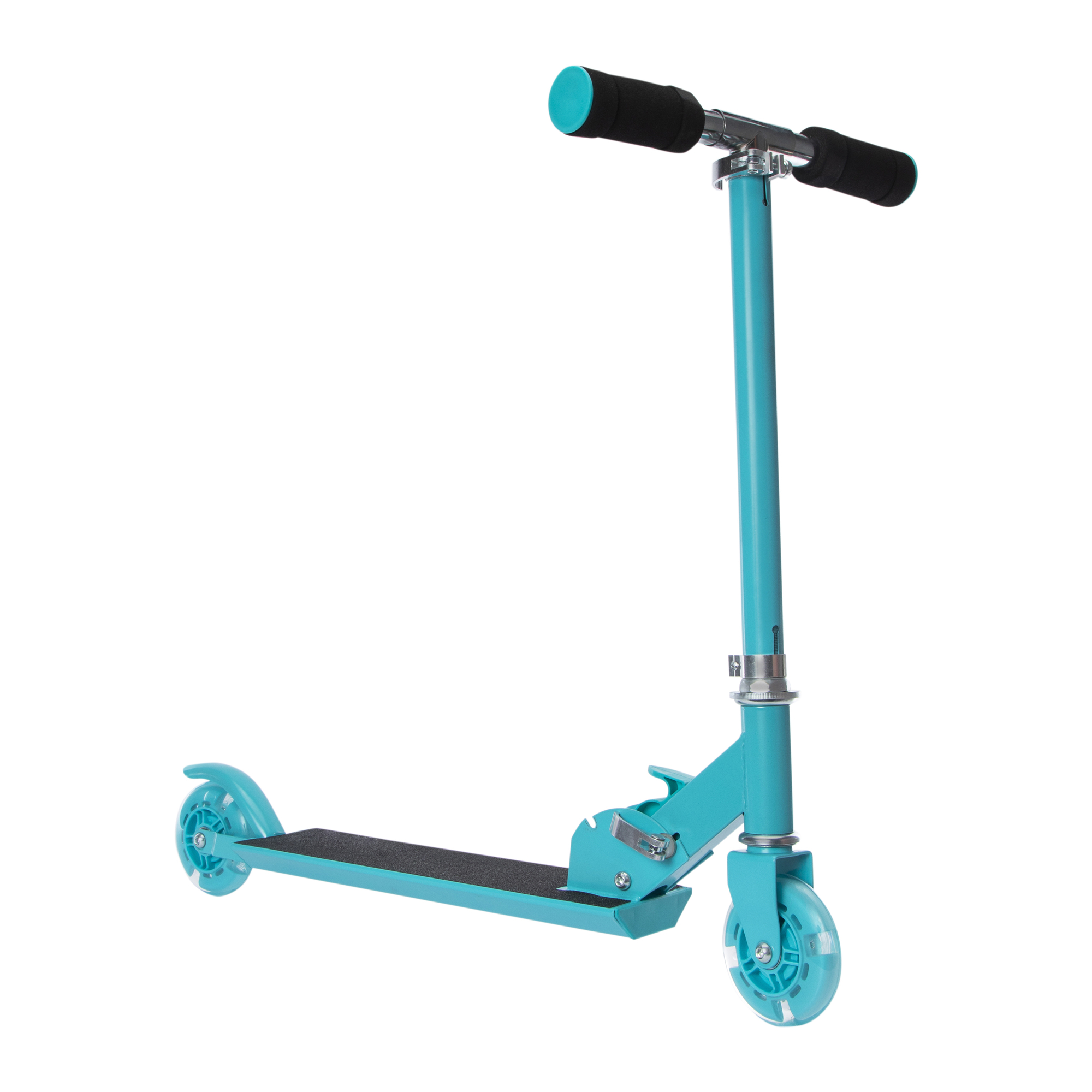 pro rider kids' folding light-up scooter with LED wheels