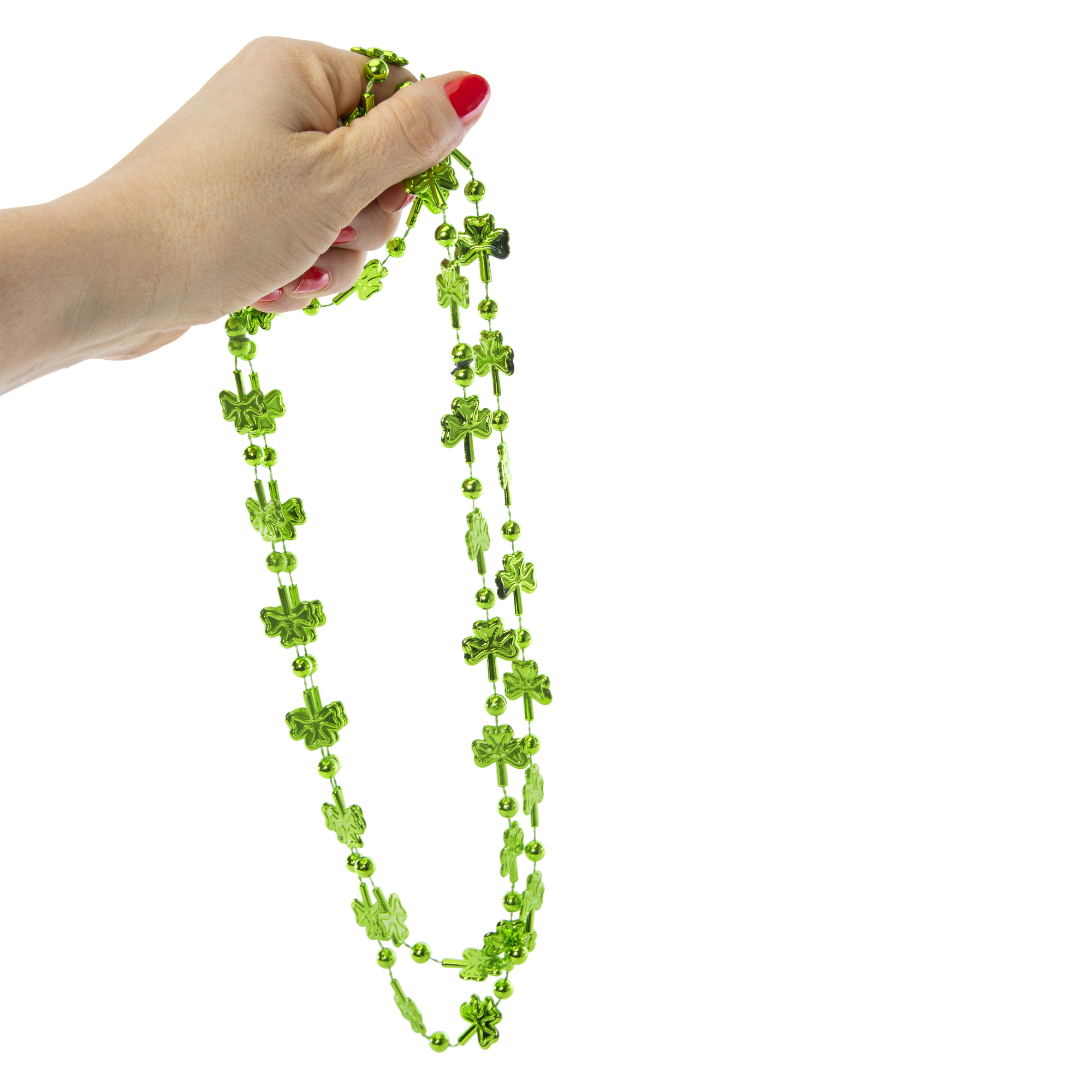 st. patrick’s day shamrock necklaces 2-pack