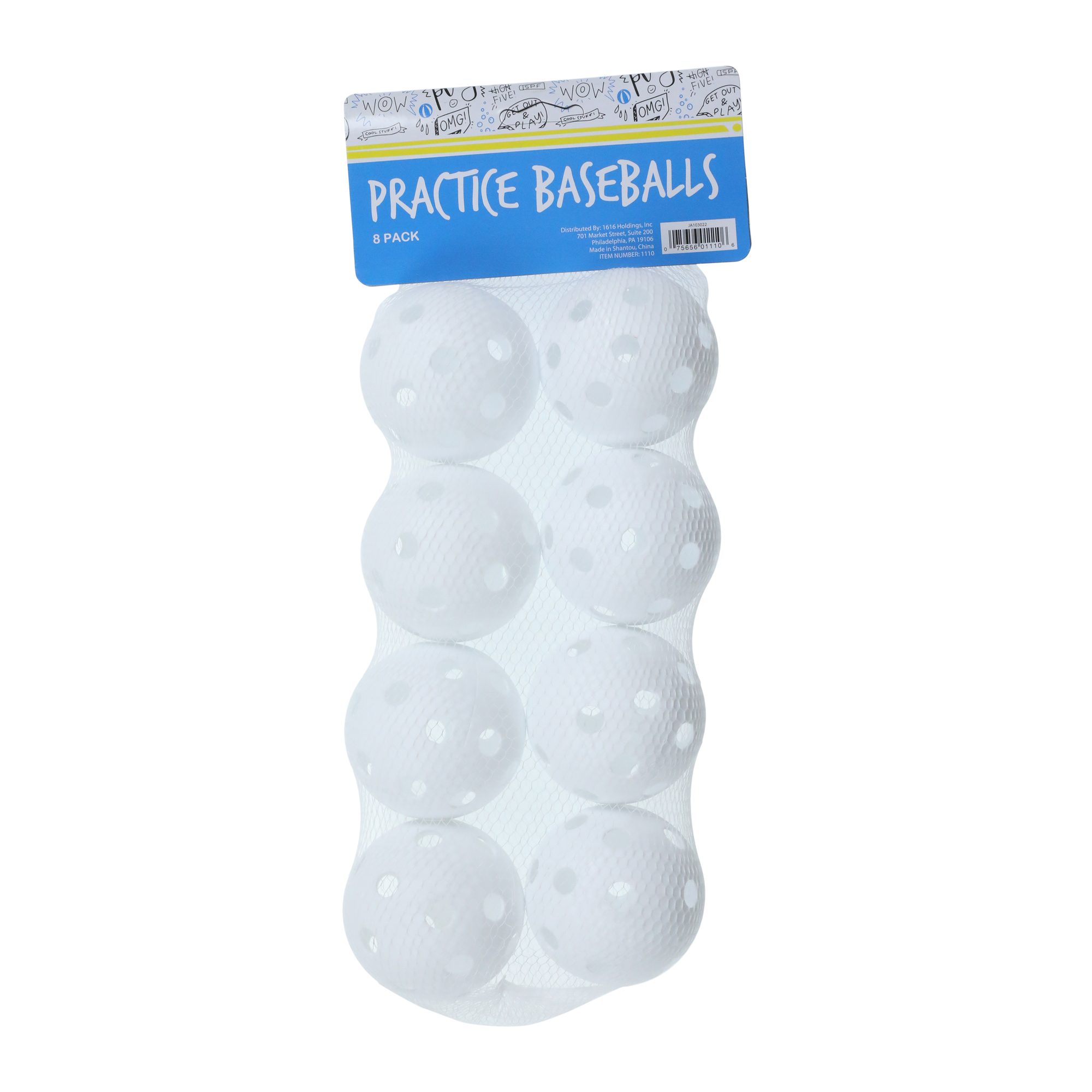 verge practice baseballs 8-pack