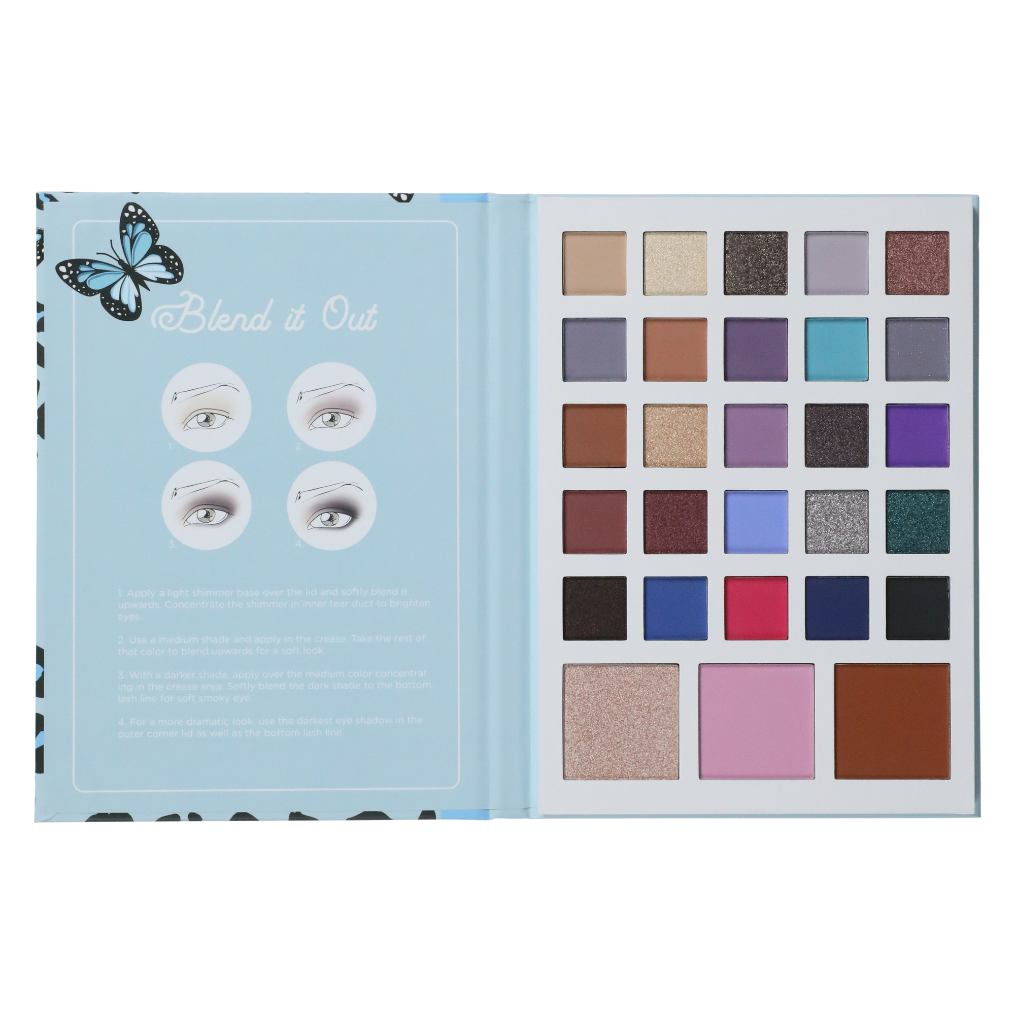 Profusion™ Beauty Book Eye & Face Palette 28-Piece - Butterfly Leopard