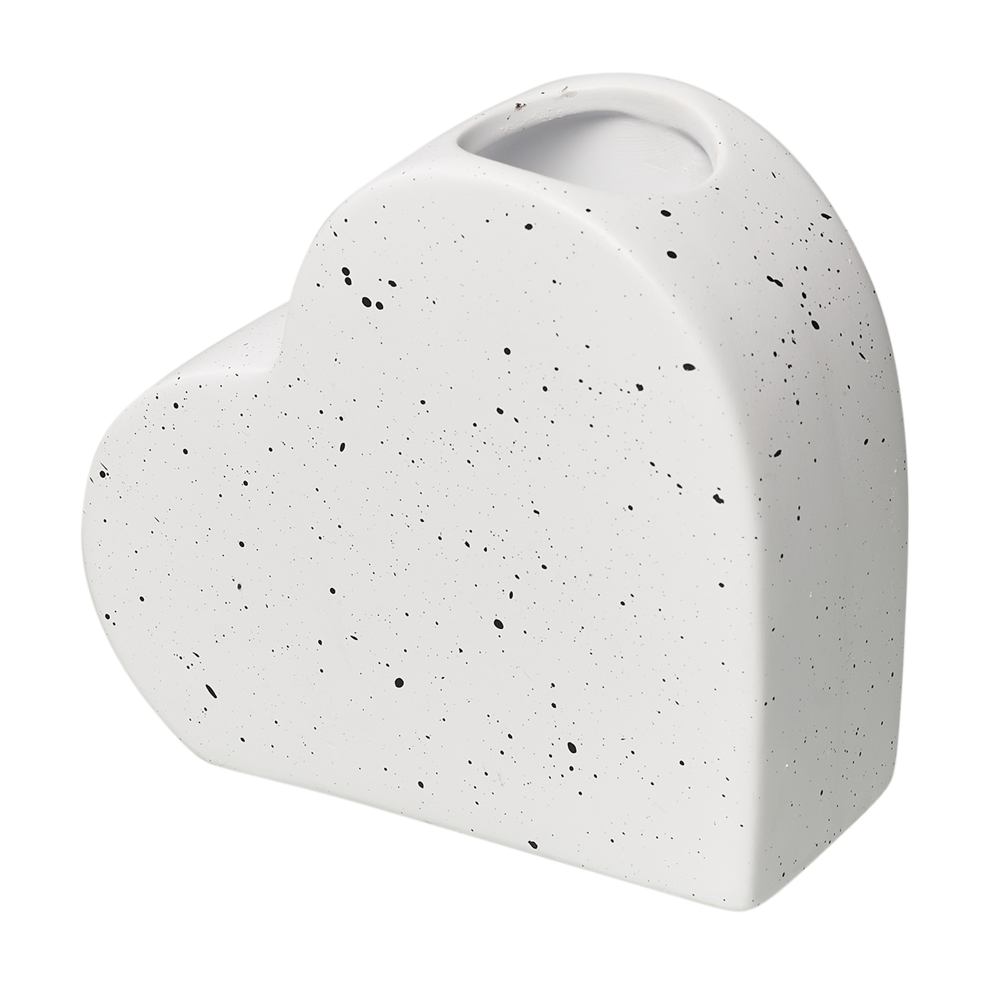 shaped ceramic bud vase 5.3in