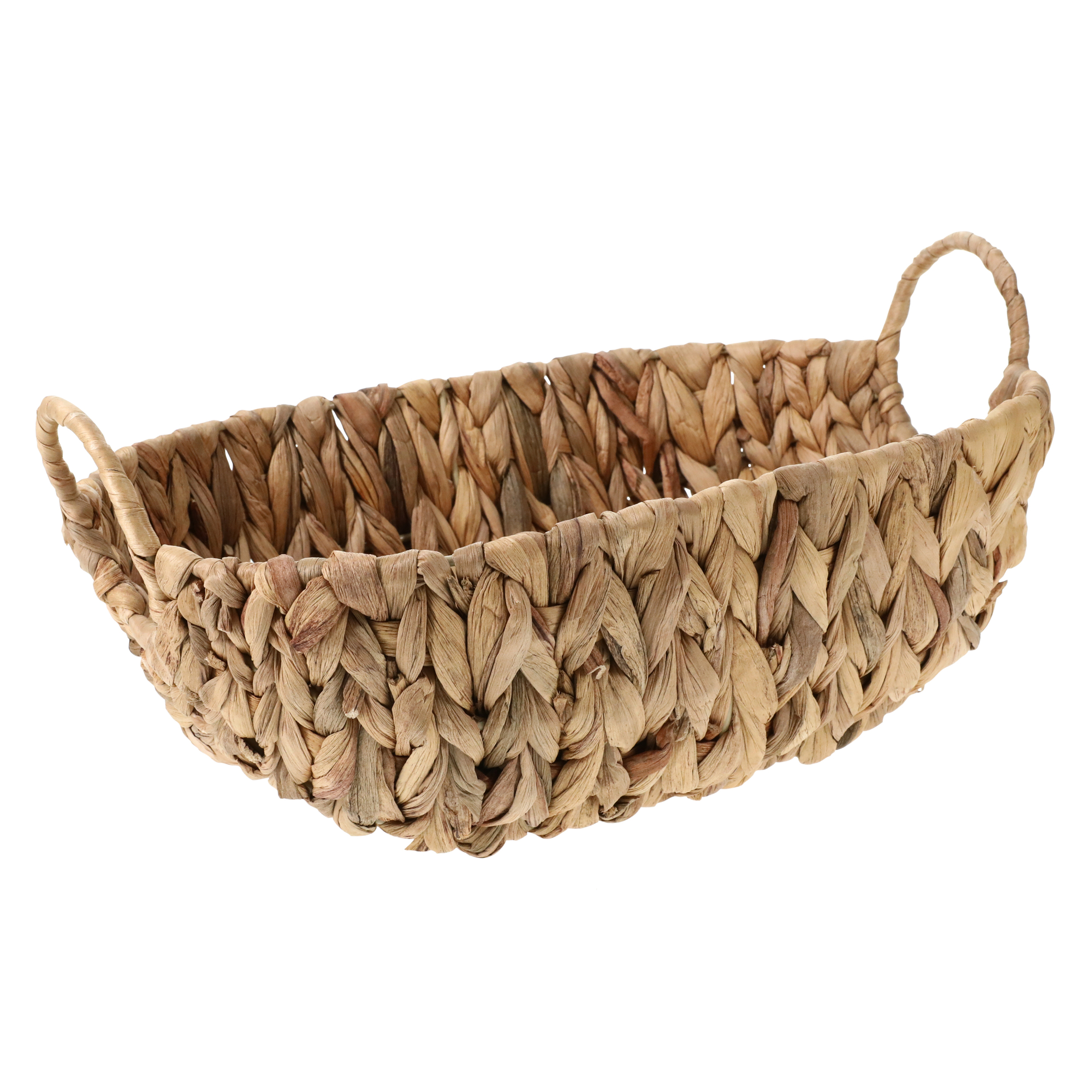 woven basket bowl 13in x 10in