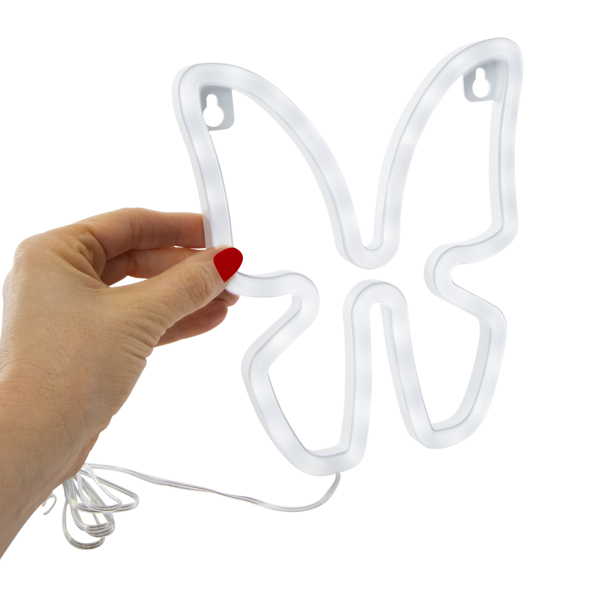 LED butterfly icon wall light 8in x 7in