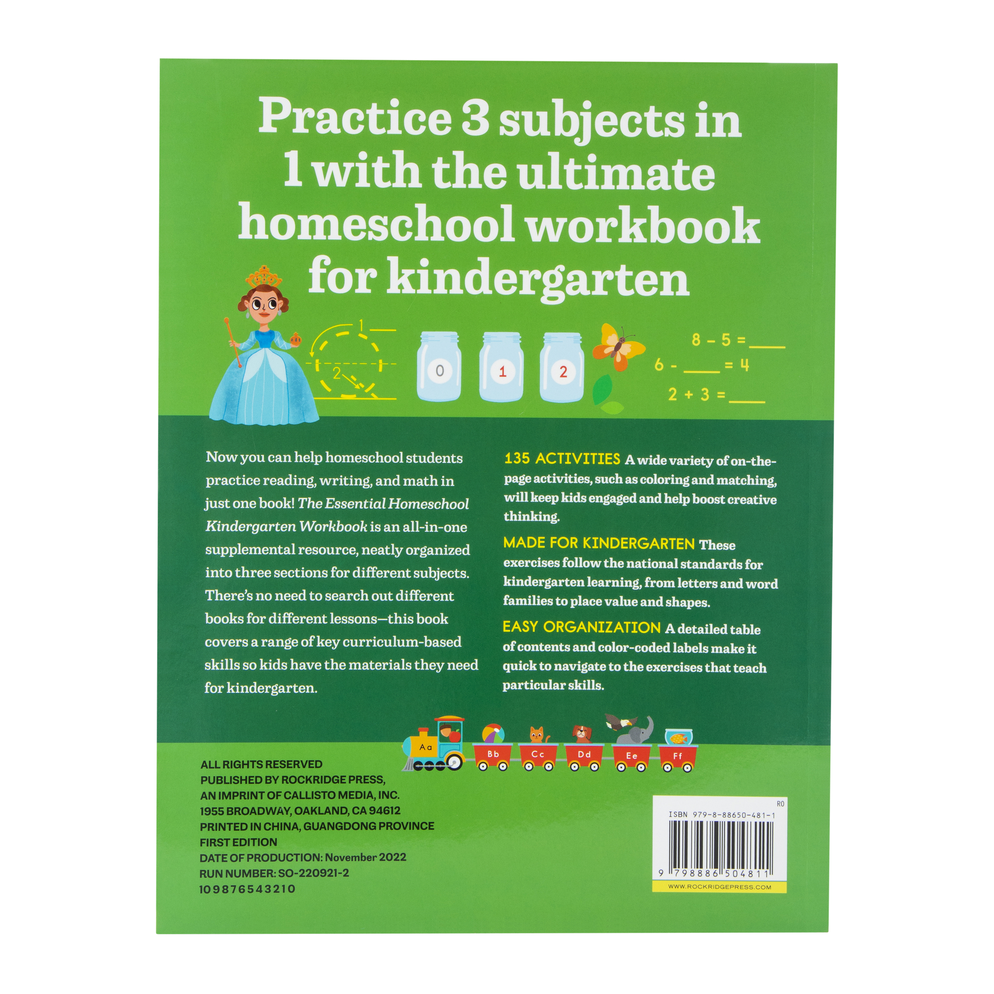 the essential homeschool kindergarten workbook by Hayley lewallen