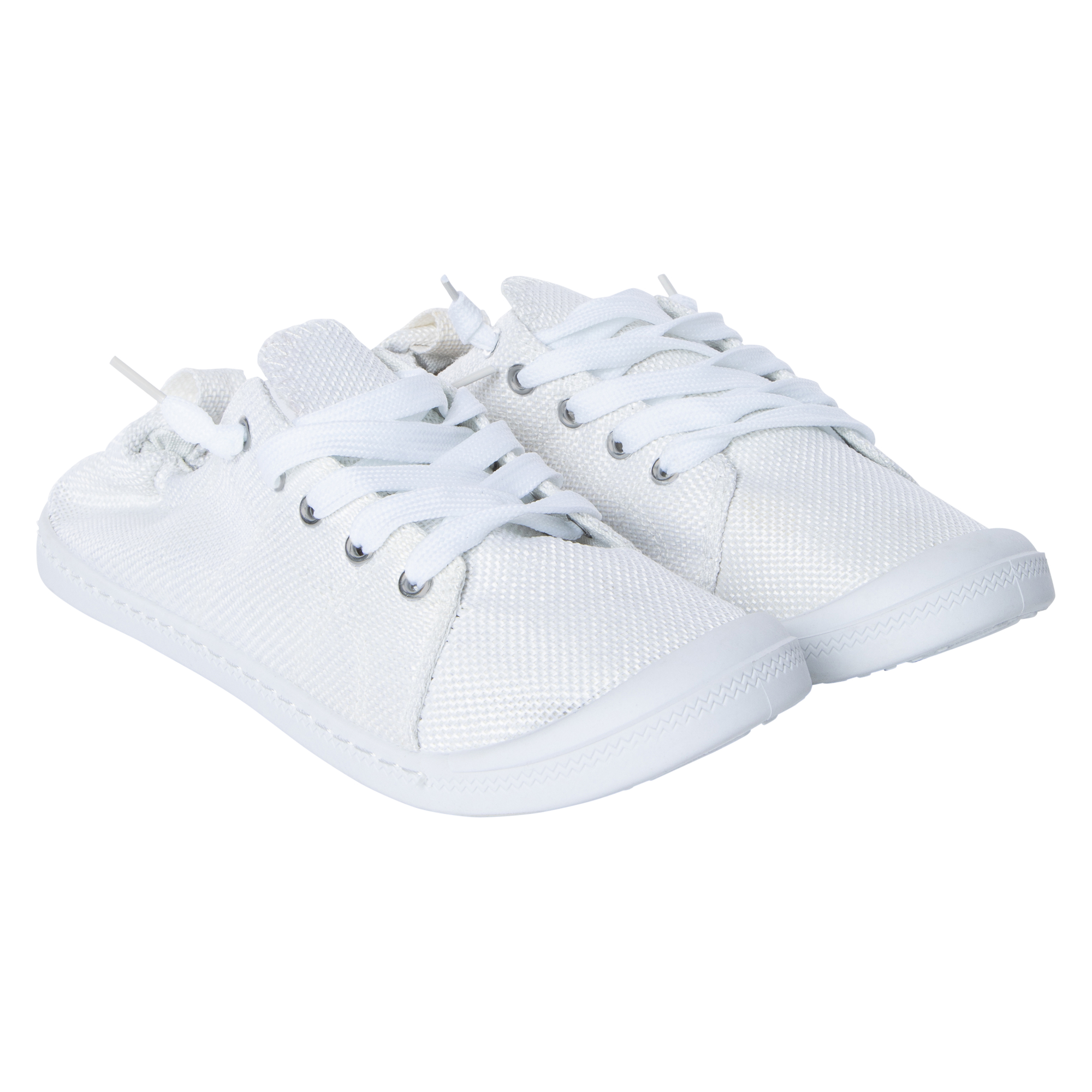 ladies white scrunch back sneakers