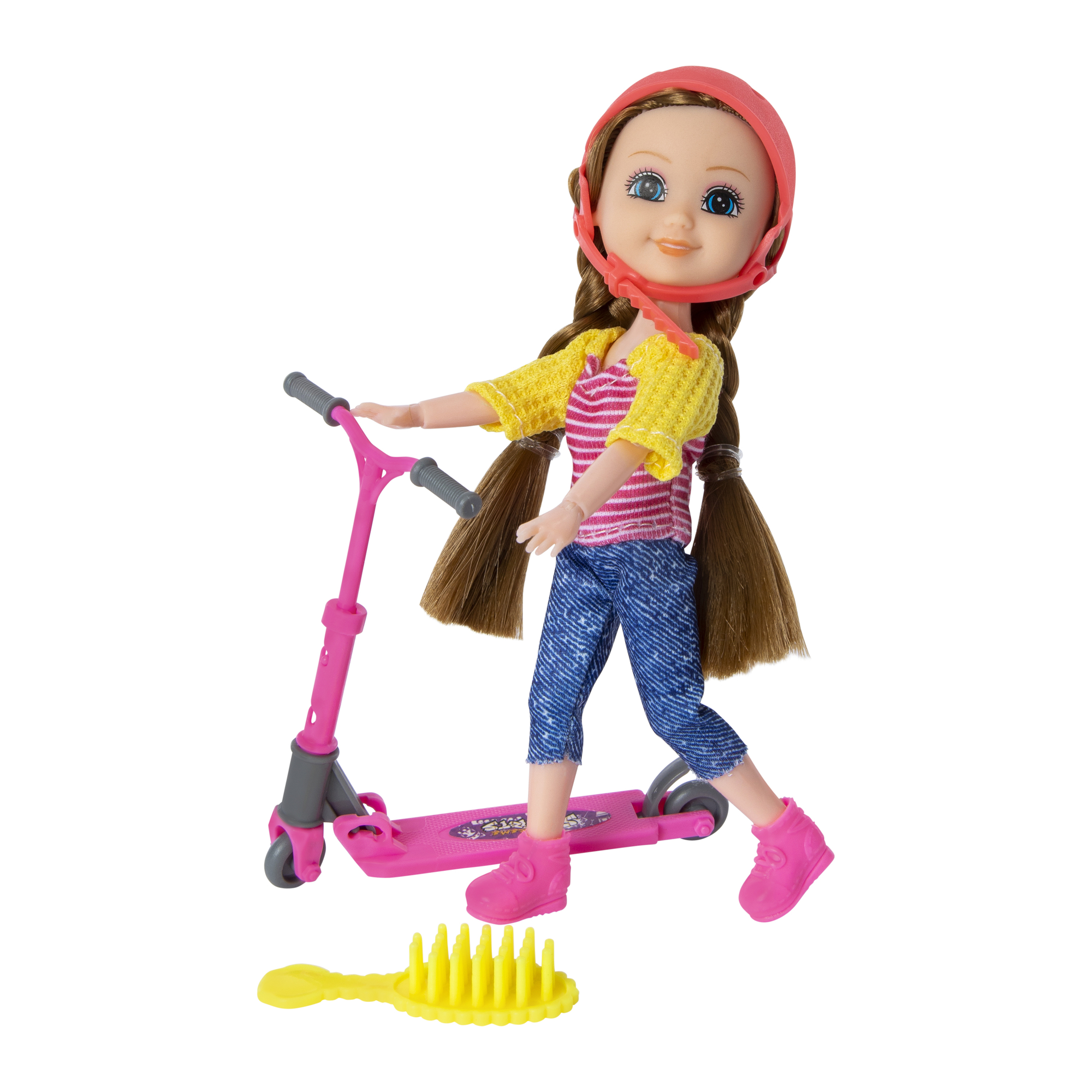 zoe summer riding doll & skateboard | Five Below