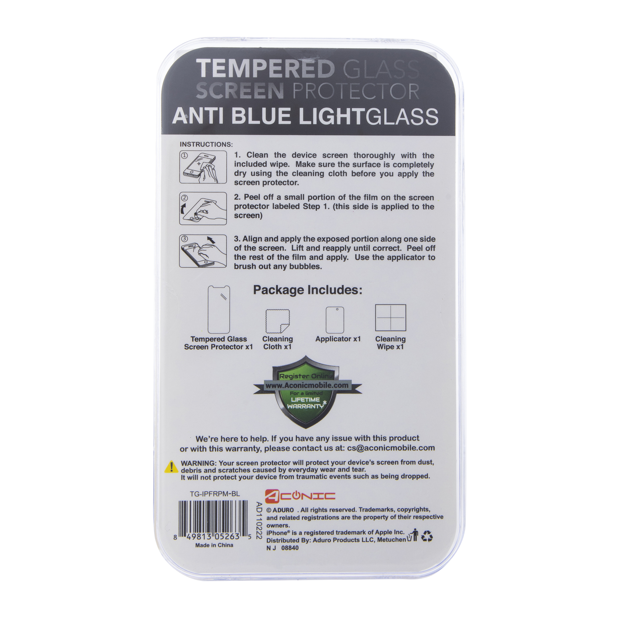 iPhone 14 Pro Max® anti blue light tempered glass screen protector