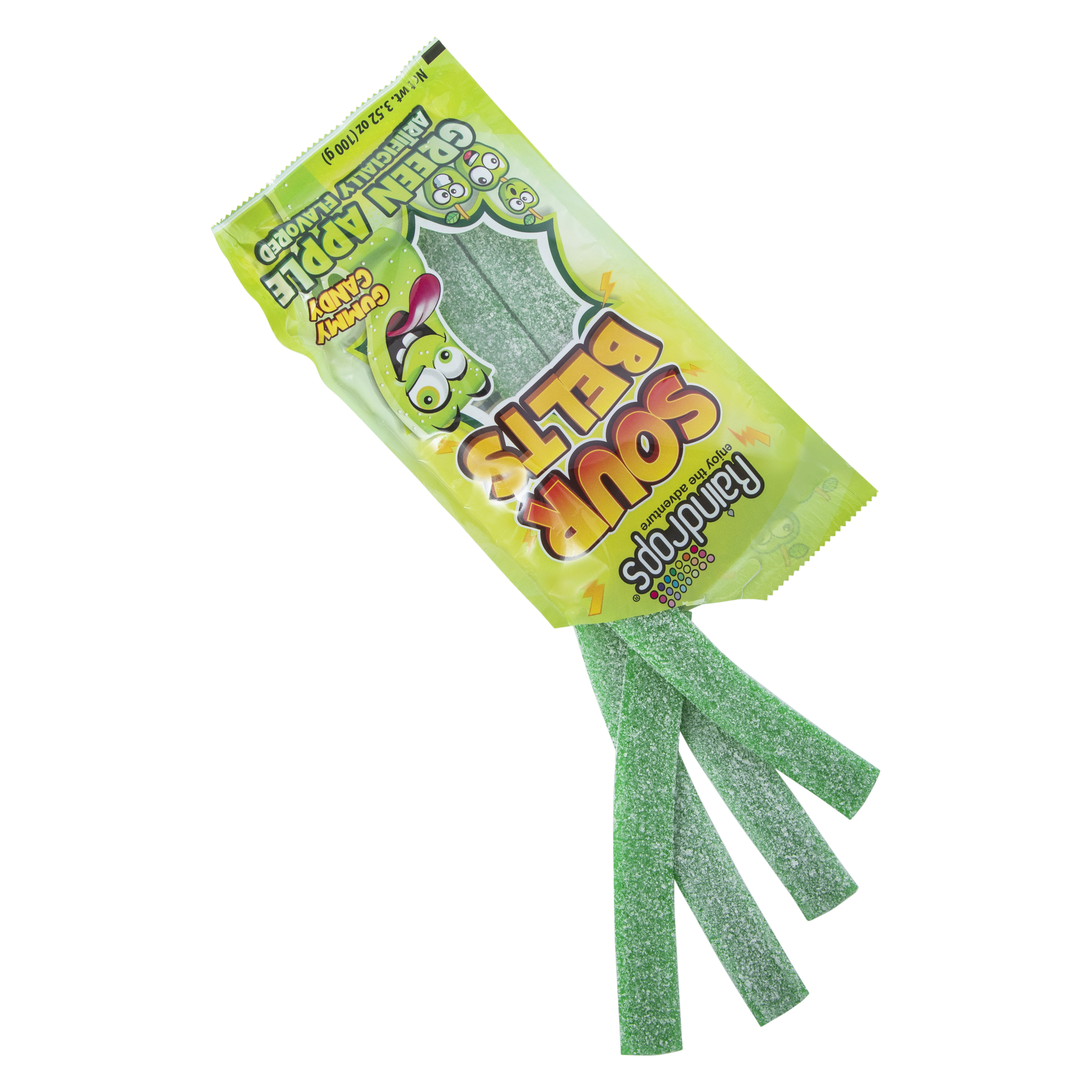 raindrops® green apple sour belts 3.52oz