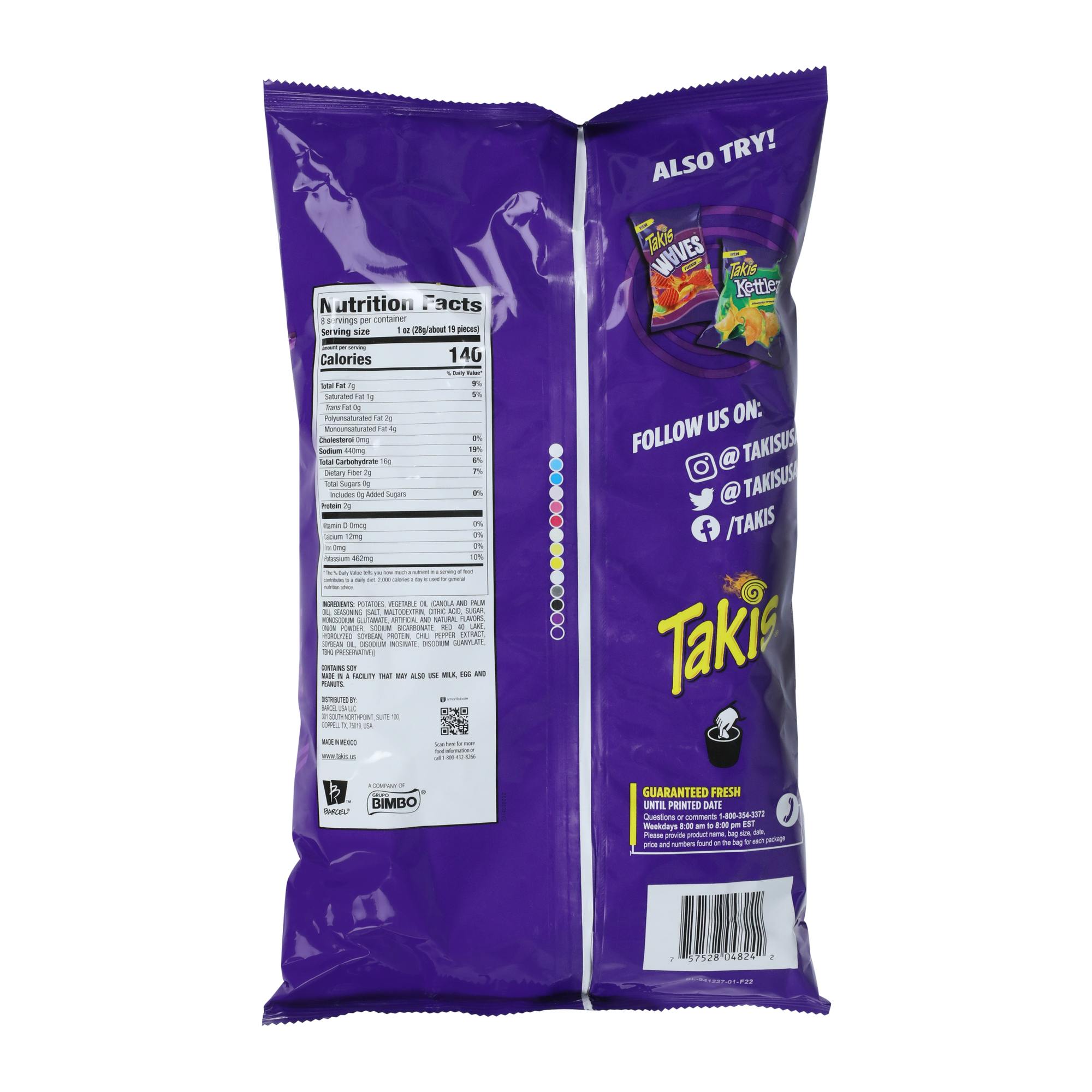 ♪SPICY♪ Takis Fuego Chippz Hot Chili Pepper & Lime Thin-Cut Potato