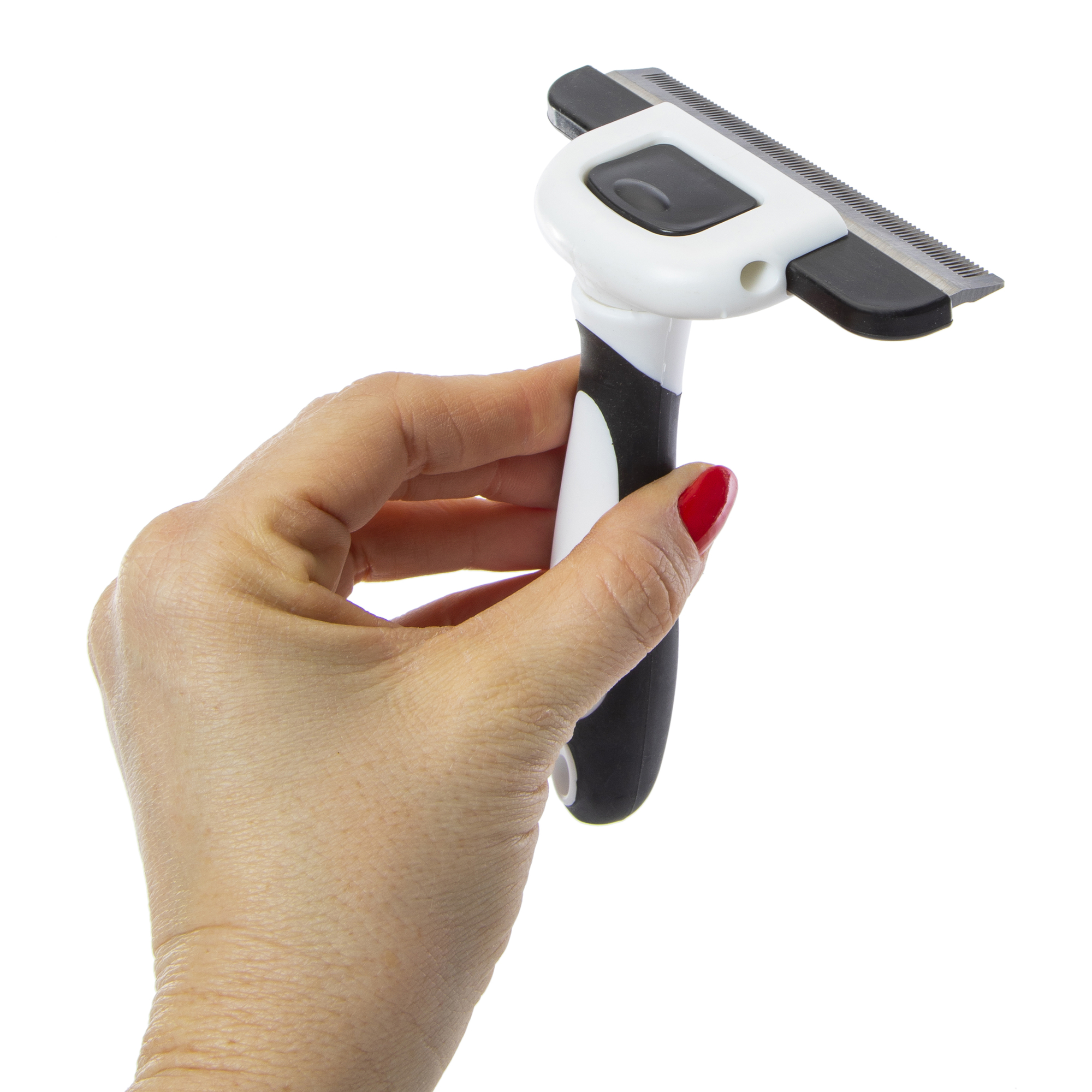 pet deshedding tool with removable comb