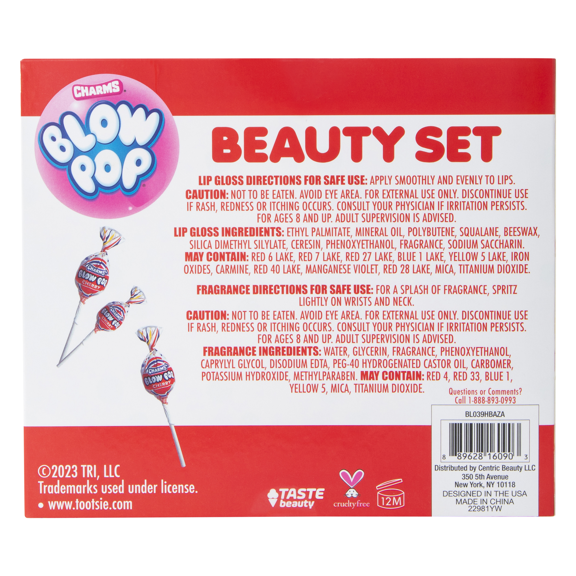 blow pop® beauty set 2-count