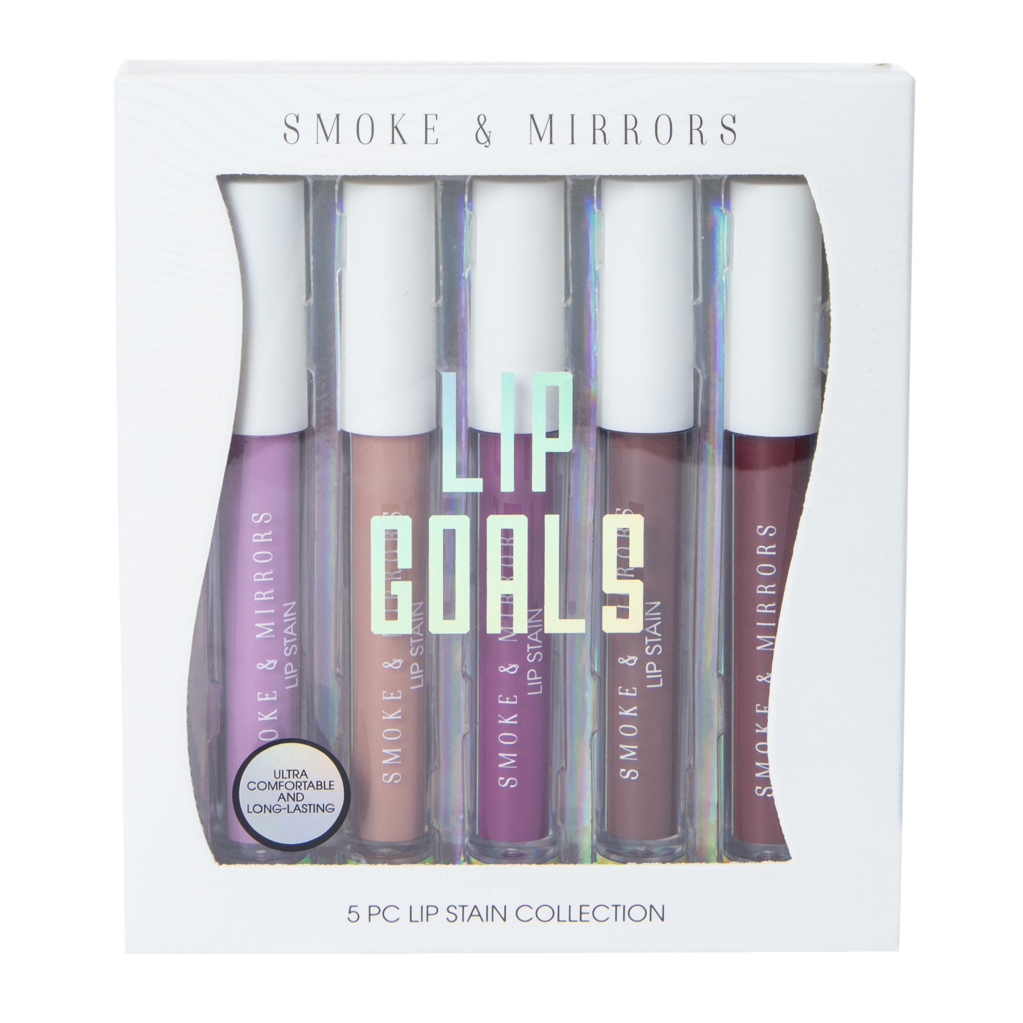 smoke & mirrors lip stain collection 5-piece