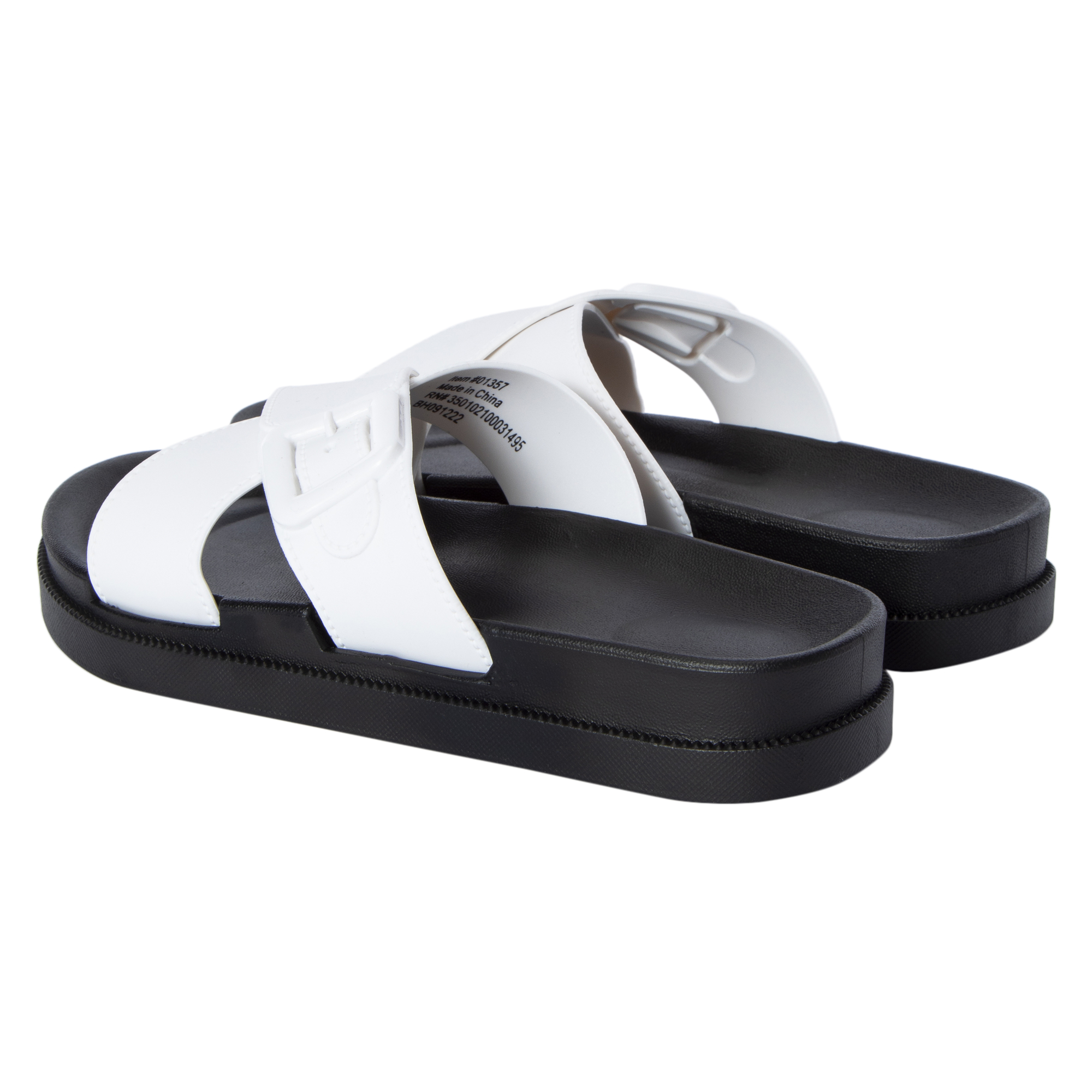 ladies black x-band sandals