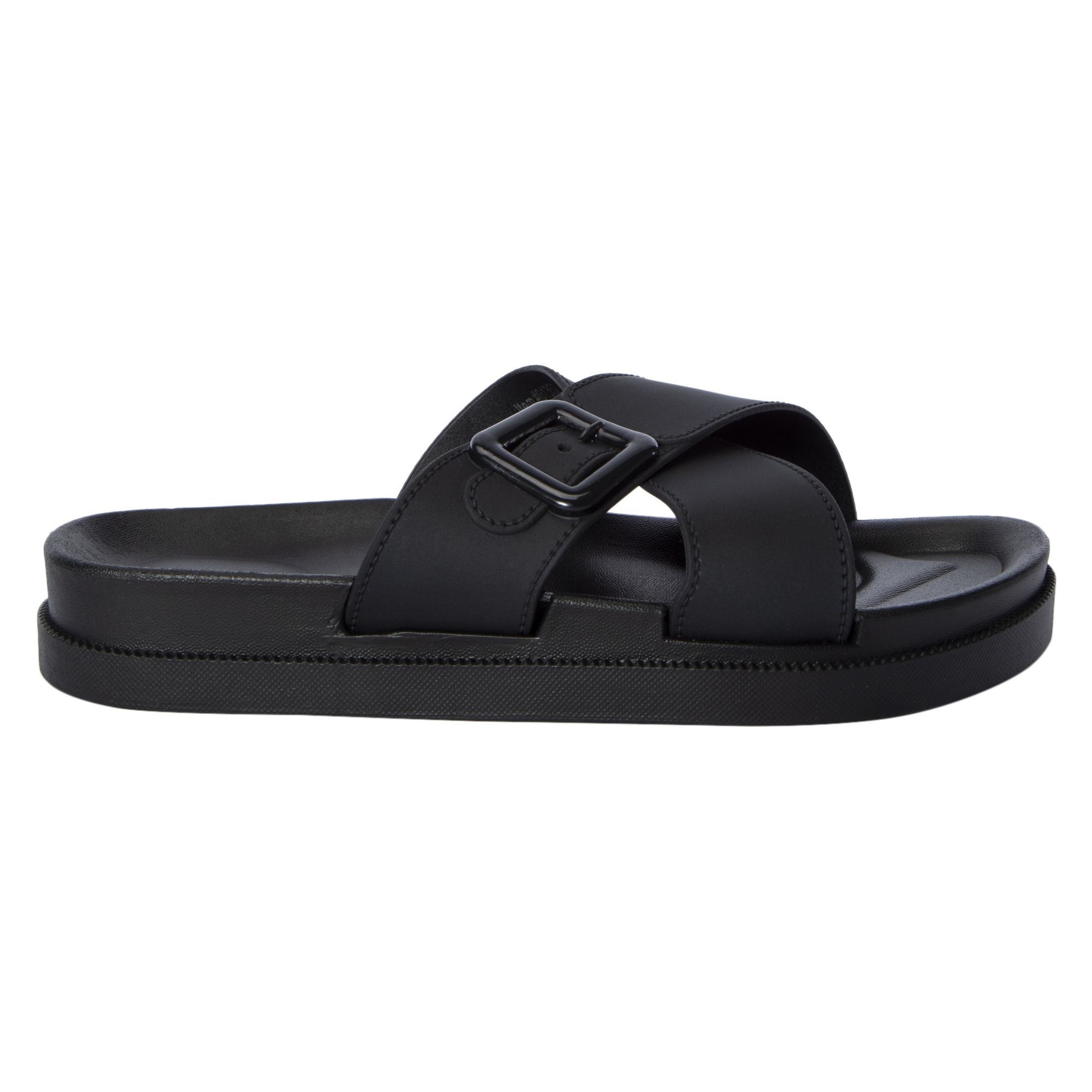 ladies black x-band sandals