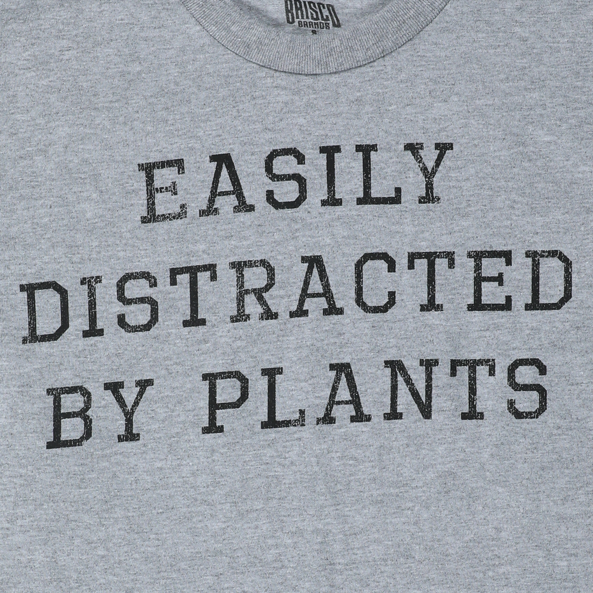 'easily distracted by plants’ graphic tee