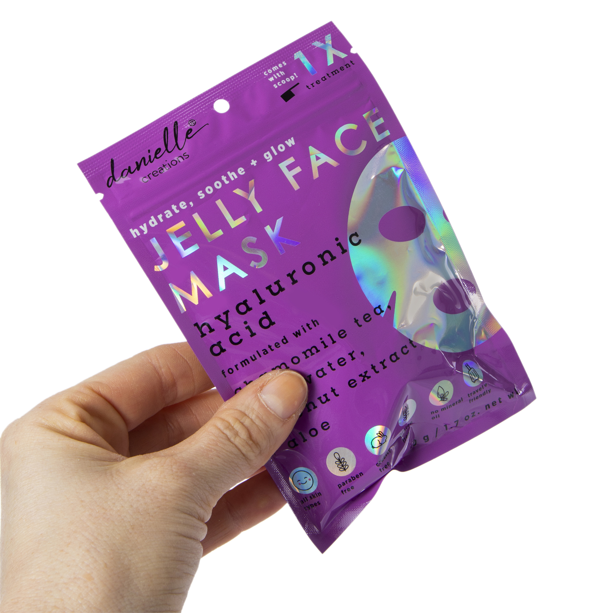 danielle creations® hyaluronic acid jelly face mask