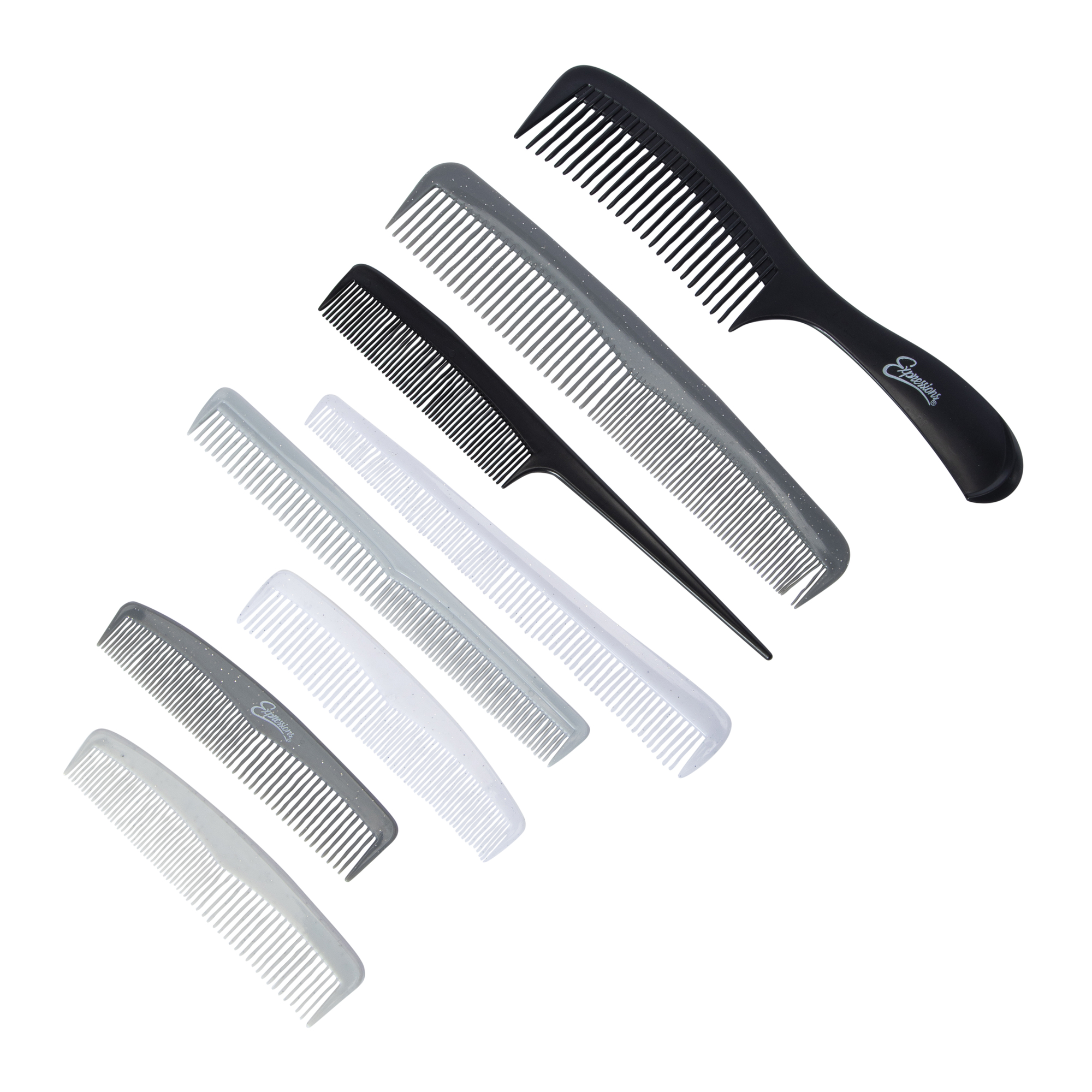expressions® hair combs 8-pack